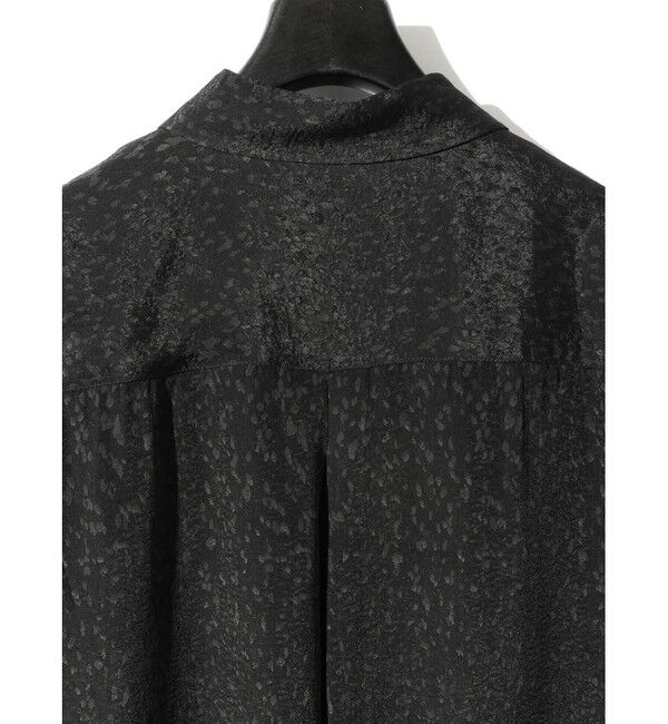 MIDIUMISOLID「MIDIUMISOLID for Ladies リラックスジャカードシャツ」|シャツ・ブラウス|