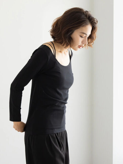 Te chichi「ヘルスヒートインナー(バレエネック)」|Tシャツ・カットソー|