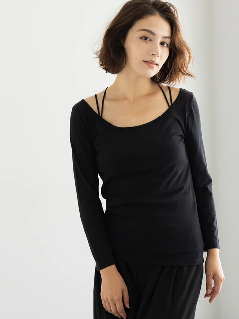 Te chichi「ヘルスヒートインナー(バレエネック)」|Tシャツ・カットソー|