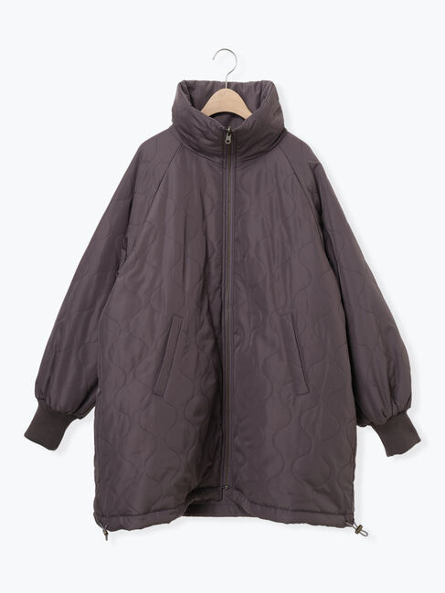 Samansa Mos2「【リバーシブル】キャンディースリーブ中綿コート」|ブルゾン・スタジャン|