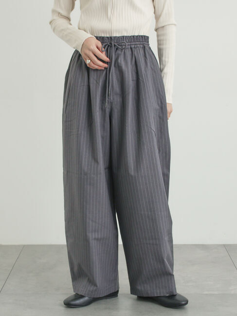 Samansa Mos2「イージーカーブスラックス」|その他|グレー