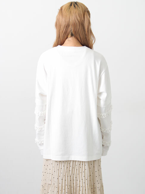 Samansa Mos2「【Disney】くまのプーさん袖フリルロンT」|Tシャツ・カットソー|