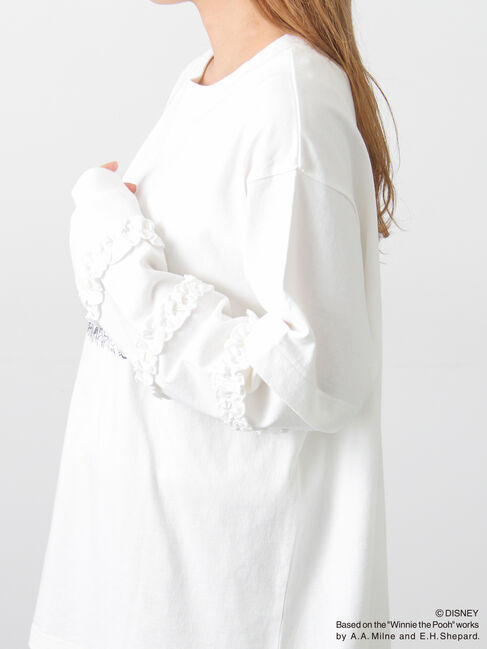 Samansa Mos2「【Disney】くまのプーさん袖フリルロンT」|Tシャツ・カットソー|