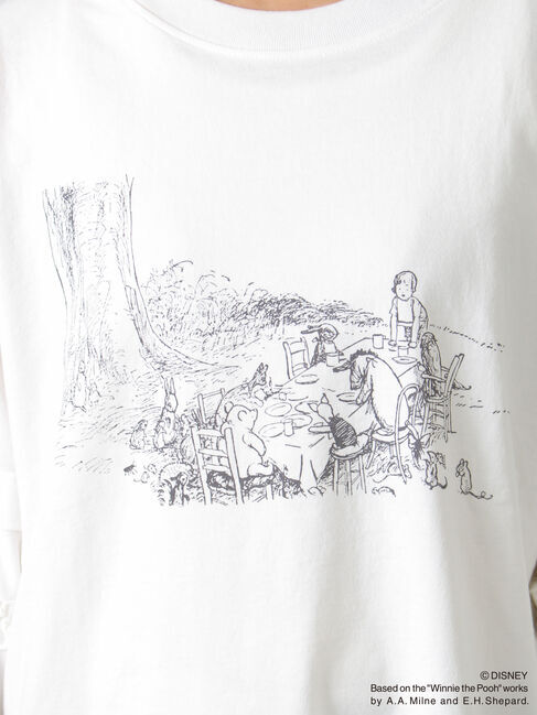 Samansa Mos2「【Disney】くまのプーさん袖フリルロンT」|Tシャツ・カットソー|
