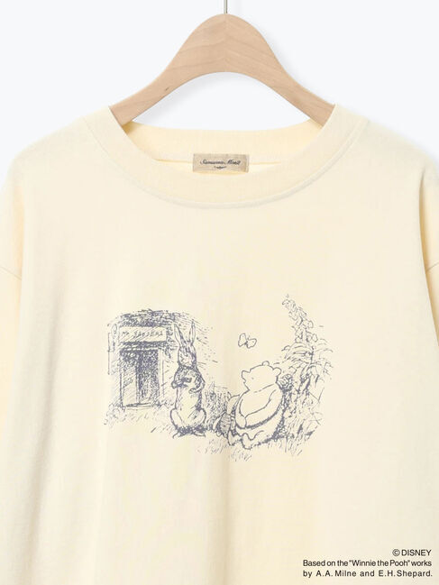 Samansa Mos2「【Disney】くまのプーさん袖フリルロンT」|Tシャツ・カットソー|