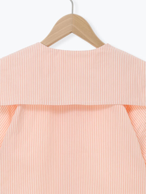 Samansa Mos2 Lagom「☆ストライプ柄セーラーカラーシャツ」|シャツ・ブラウス|