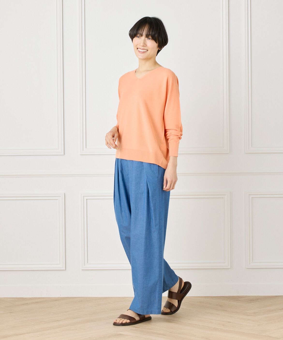 DAY by DAY it&rsquo;s international「ホールガーメントVネックニット《Cuoo》」|ニット・セーター|