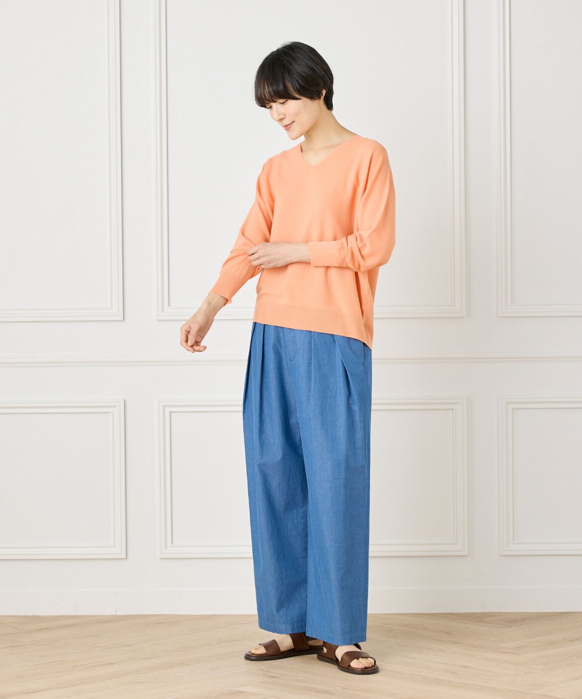 DAY by DAY it&rsquo;s international「ホールガーメントVネックニット《Cuoo》」|ニット・セーター|