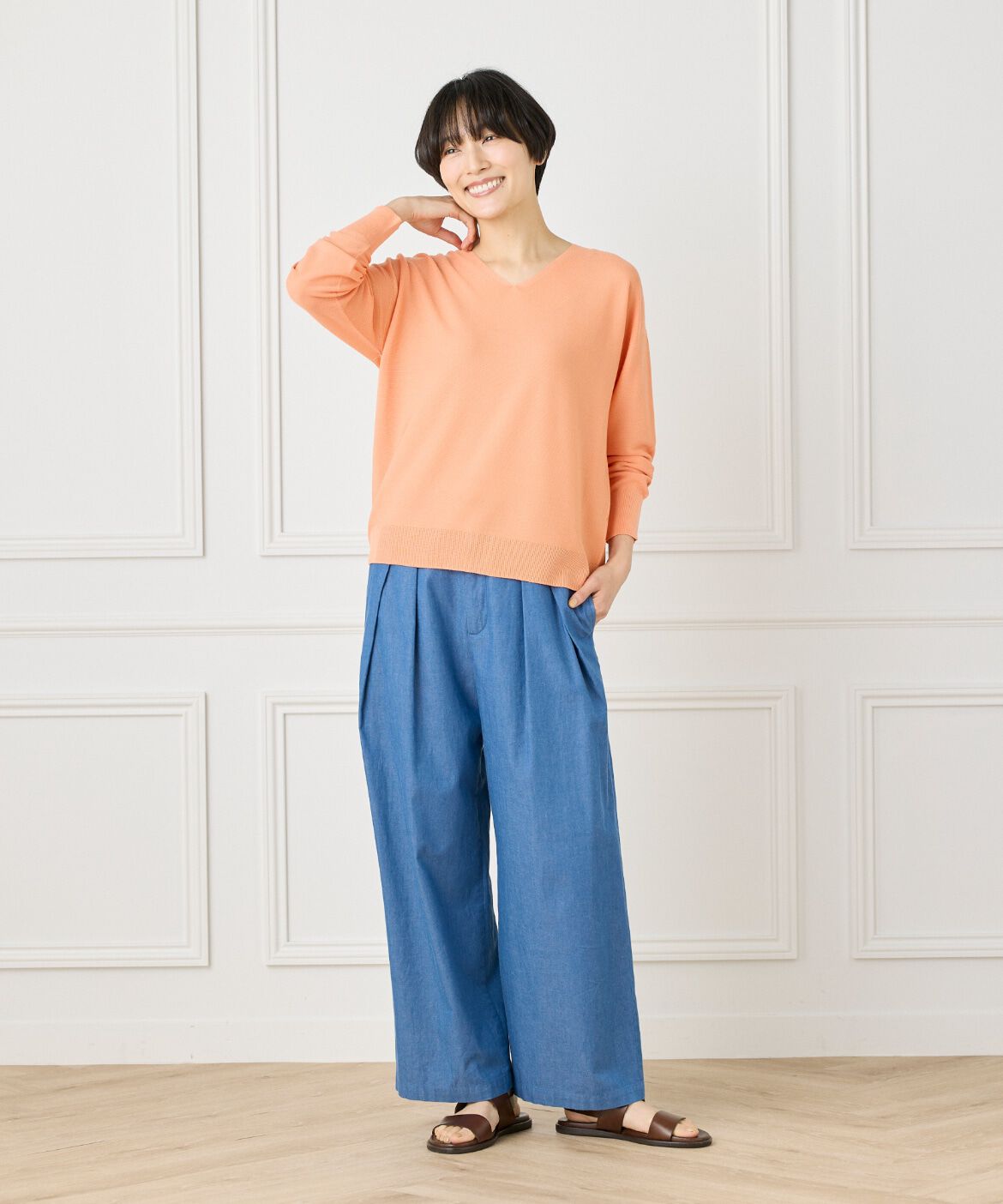 DAY by DAY it&rsquo;s international「ホールガーメントVネックニット《Cuoo》」|ニット・セーター|