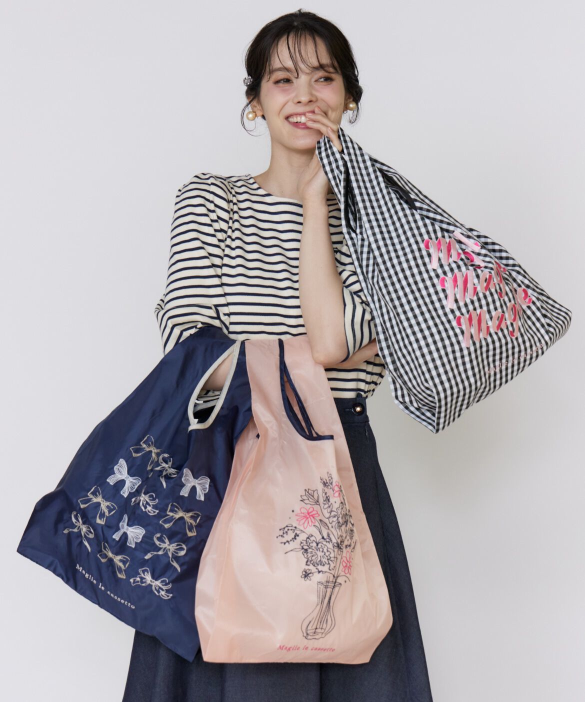 Maglie le cassetto「刺繍エコバッグ」|エコバッグ|