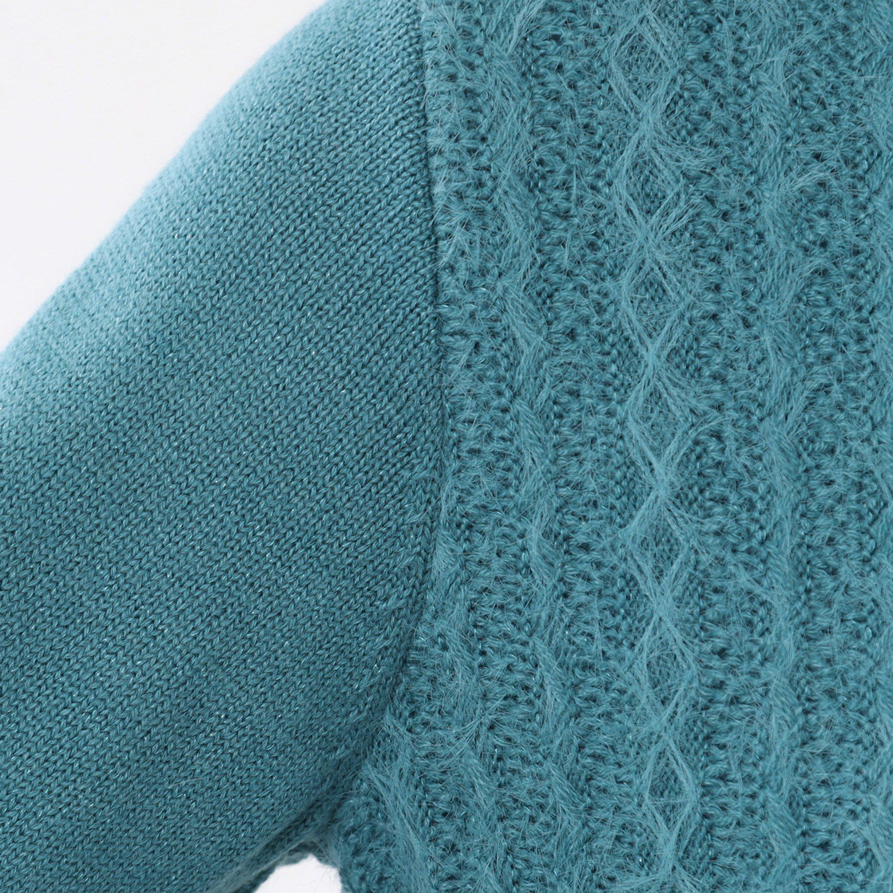 Reflect「【ほんのりラメ感◎】ふわふわフェザーヤーンハイネックニット」|ニット・セーター|