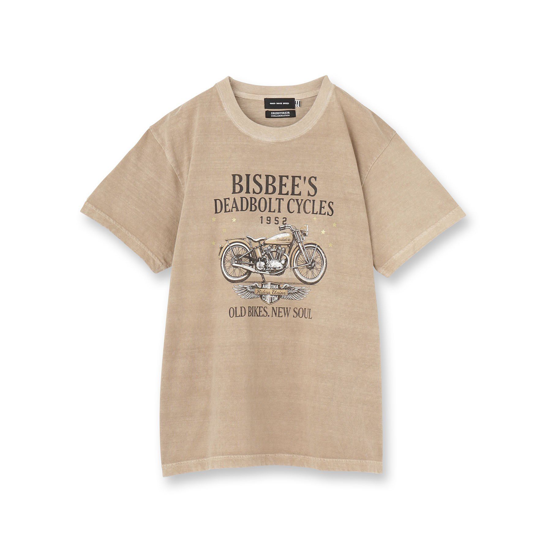 DRESSTERIOR「GOOD ROCK SPEED（グッドロックスピード）別注バイクTシャツ」|Tシャツ・カットソー|ベージュ(052)