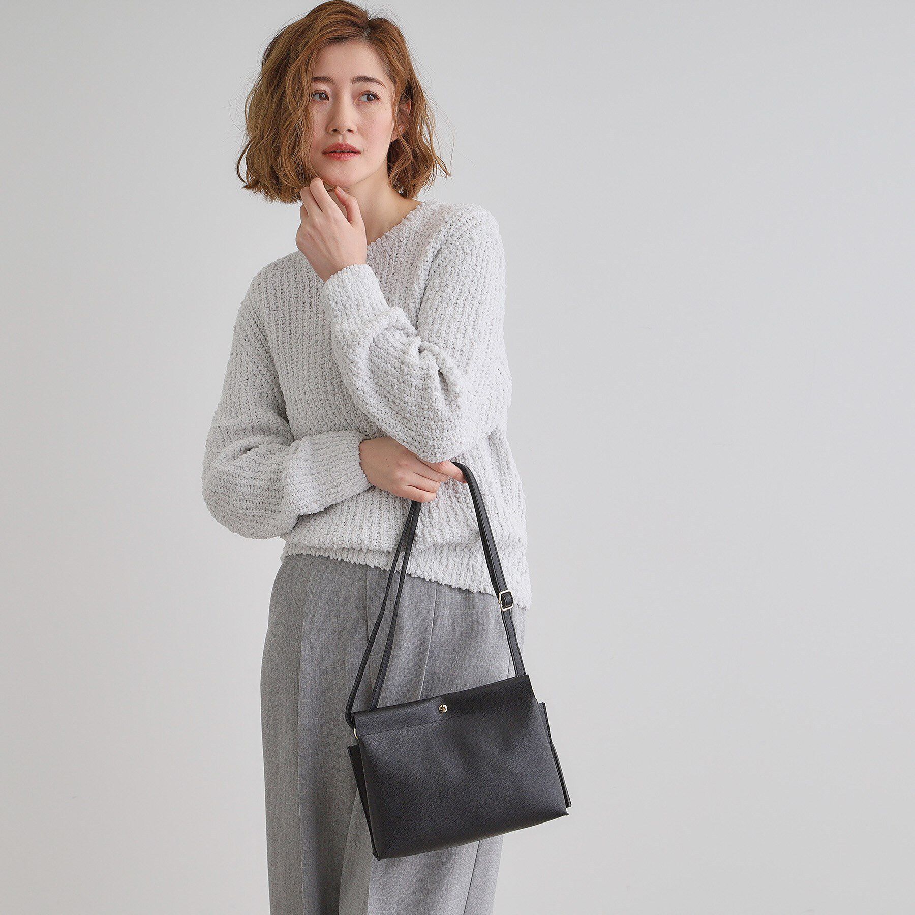 grove「【人間工学・軽量】シンプル3層タッセルショルダー」|ショルダー・メッセンジャー|