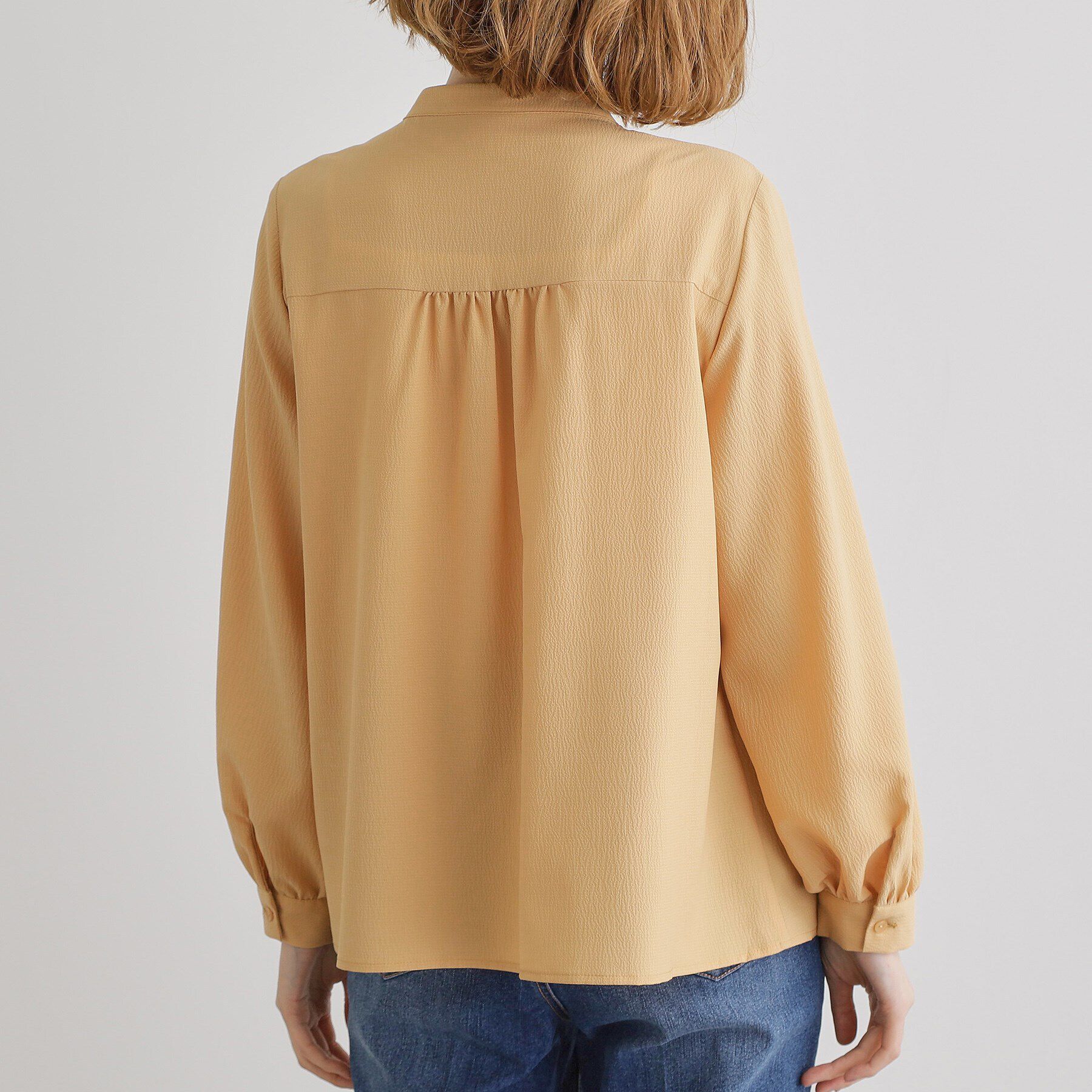 grove「スモッキングタックスキッパーブラウス」|シャツ・ブラウス|