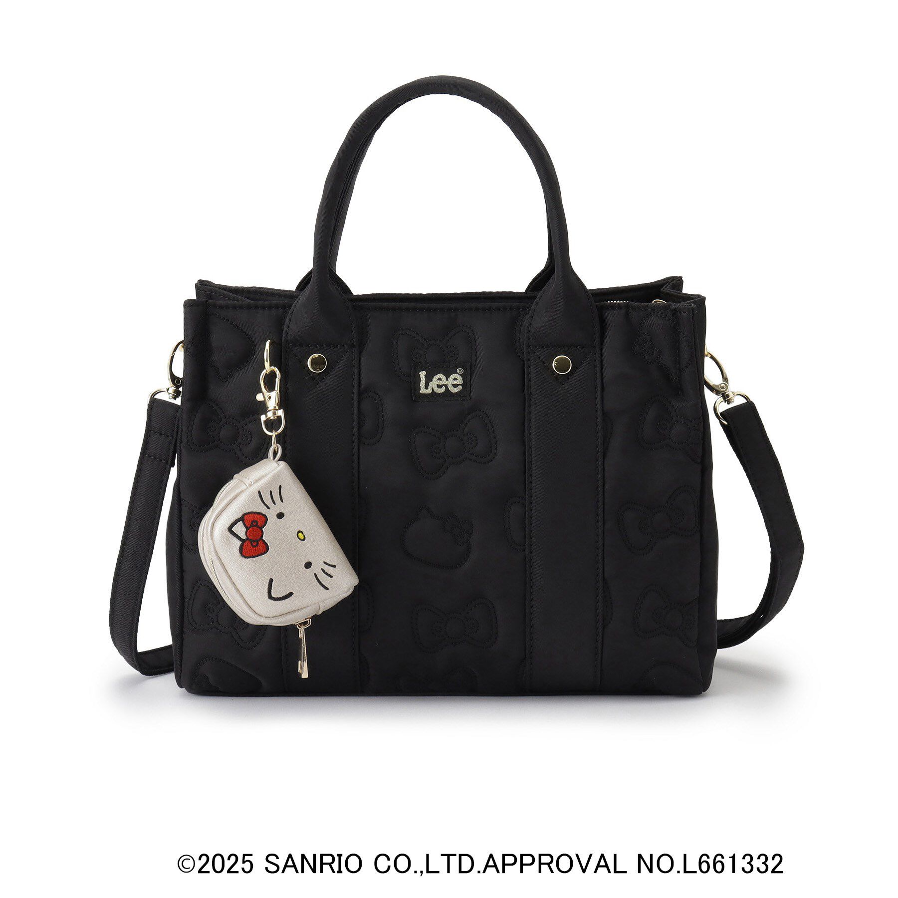 grove「【ハローキティ】Lee別注リボンキティキルトスクエアトート」|トートバッグ|