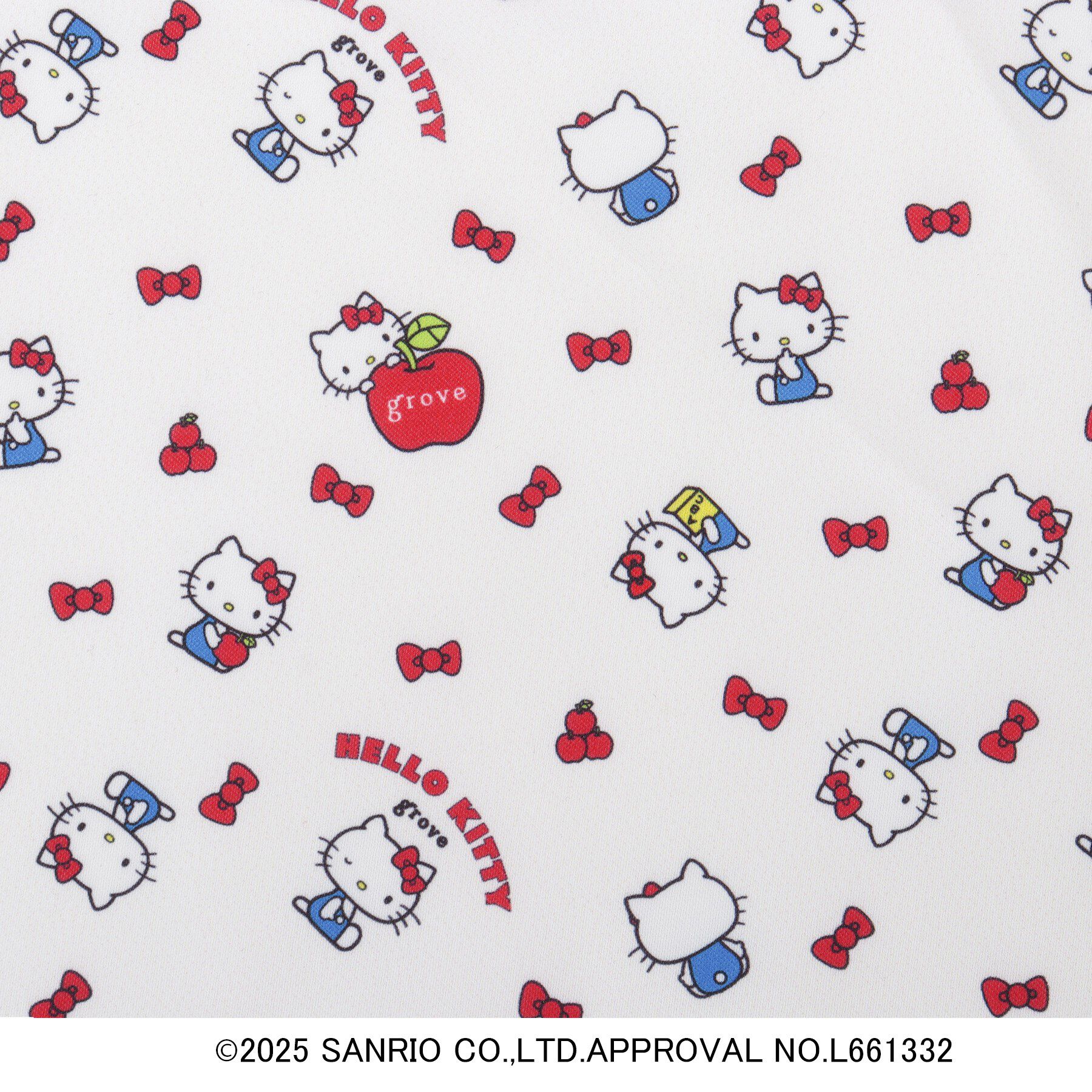 grove「【ハローキティ】Lee別注リボンキティキルトスクエアトート」|トートバッグ|