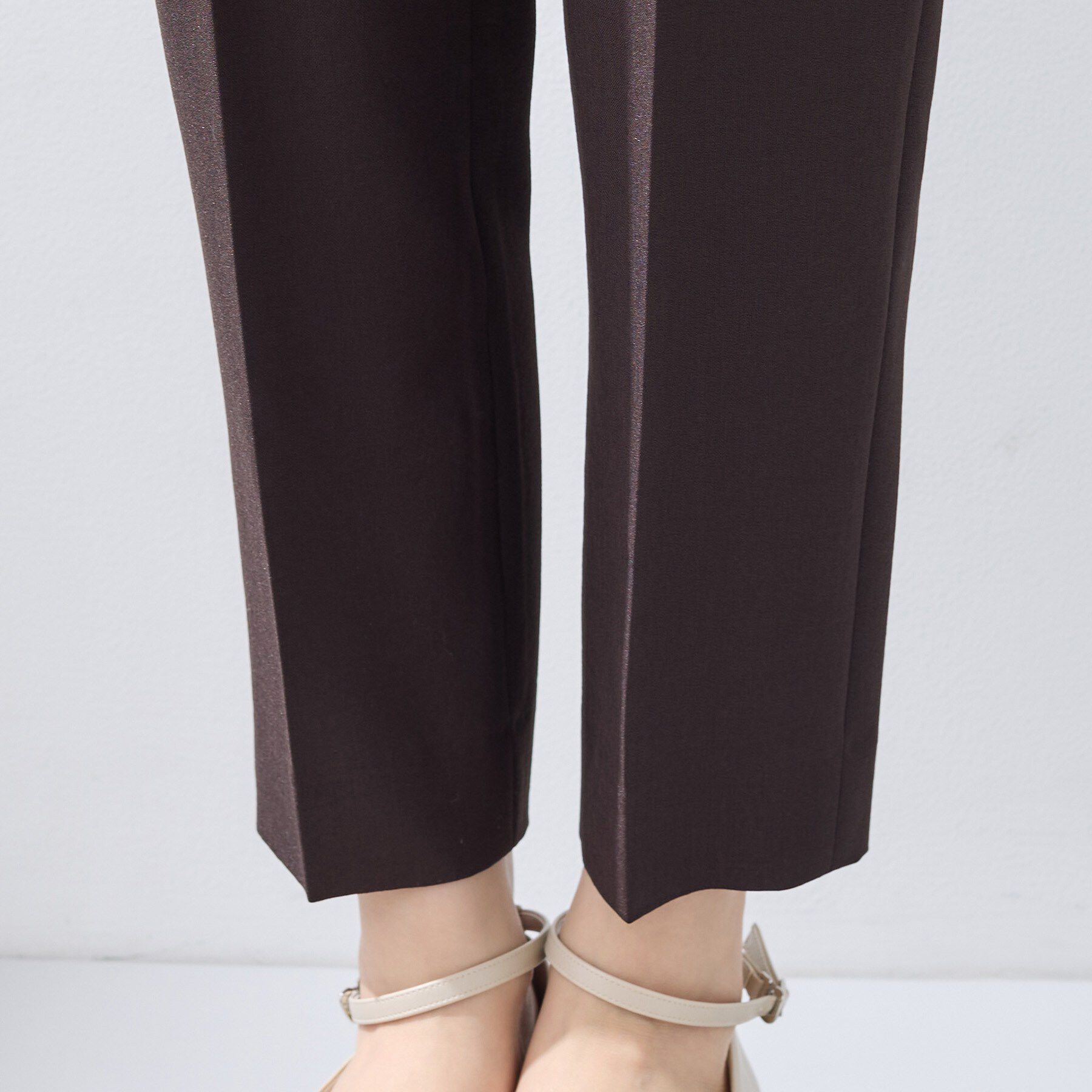 INDIVI「【洗える／UVケア／麻調】テーパードパンツ」|その他|