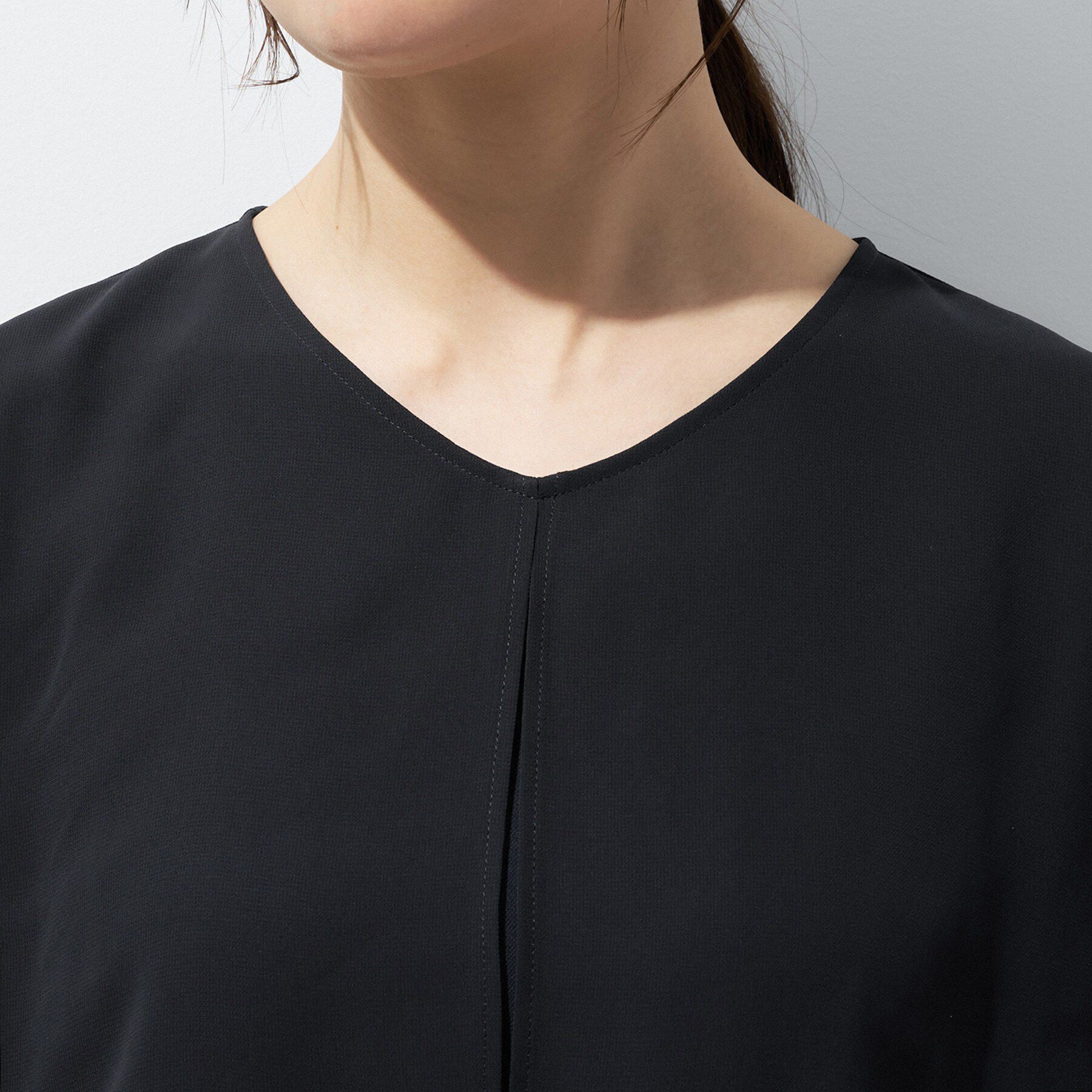 INDIVI「【着る日傘】シフォンドッキングブラウス」|シャツ・ブラウス|