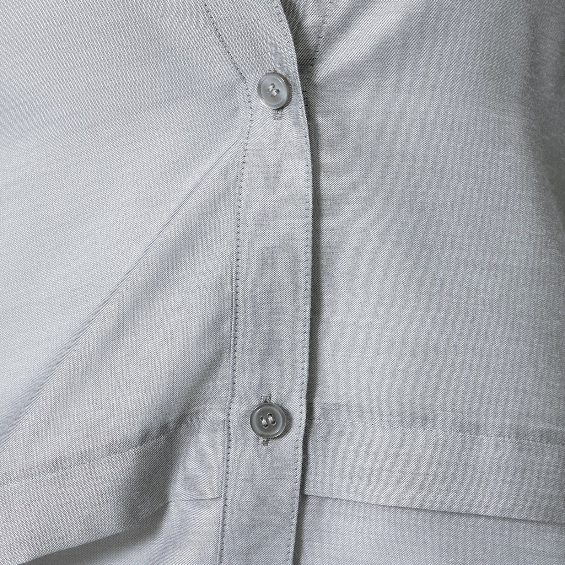 INDIVI「【洗える／2WAY】ドロスト付 シアーシャンブレーシャツ」|シャツ・ブラウス|