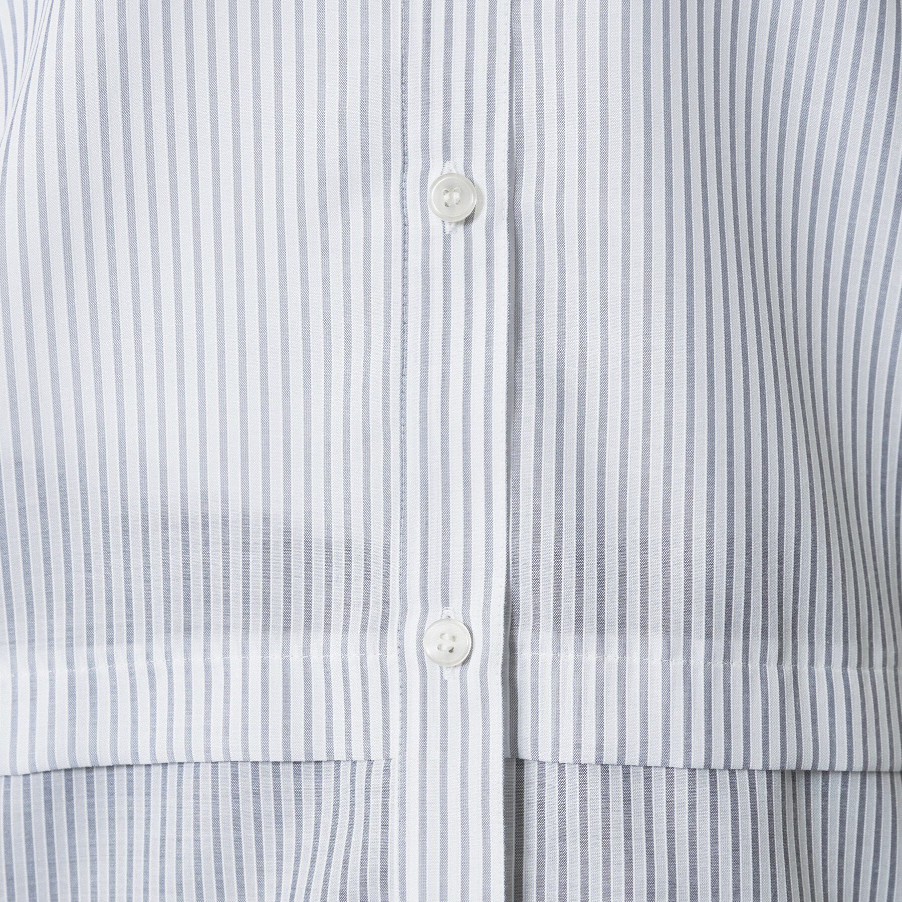 INDIVI「【洗える／2WAY】ドロスト付 シアーシャンブレーシャツ」|シャツ・ブラウス|