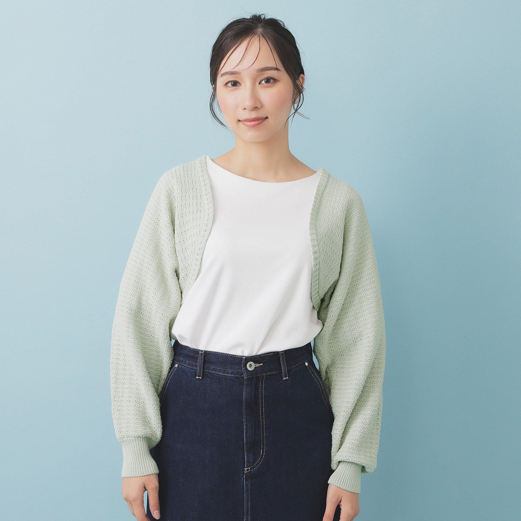 index「ボレロカーディガン【洗濯機OK抗ピル】」|カーディガン|