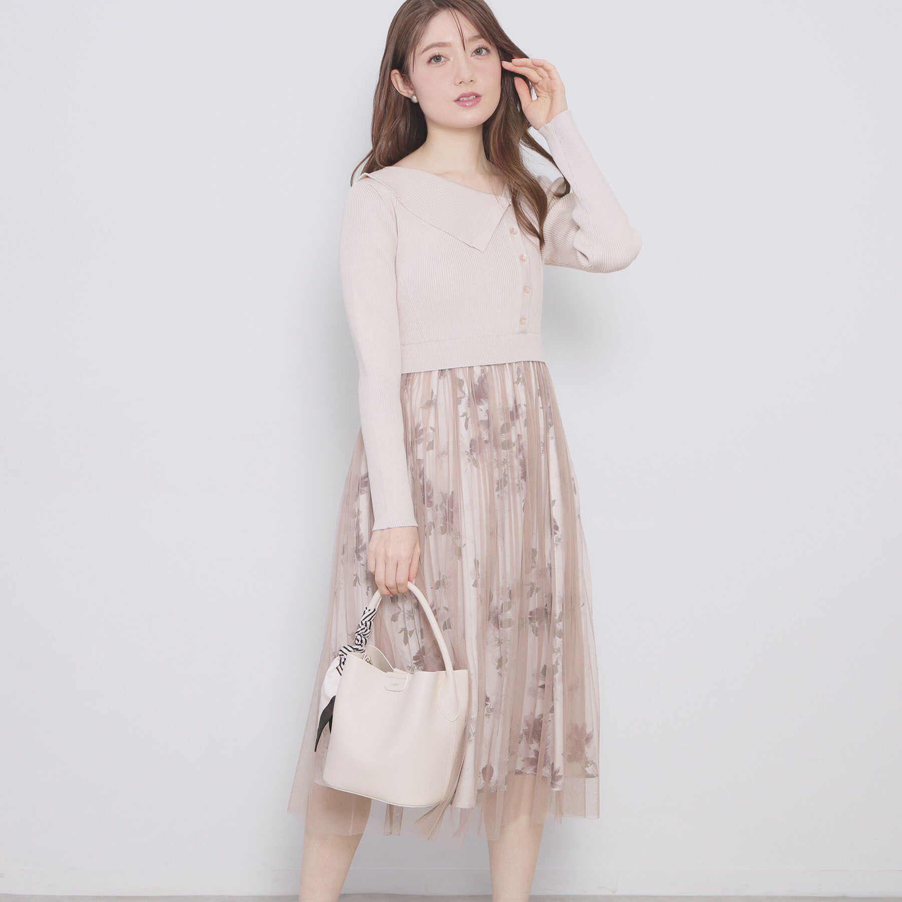 index「ドッキングニットワンピース【洗濯機OK/抗ピル】」|ワンピース|