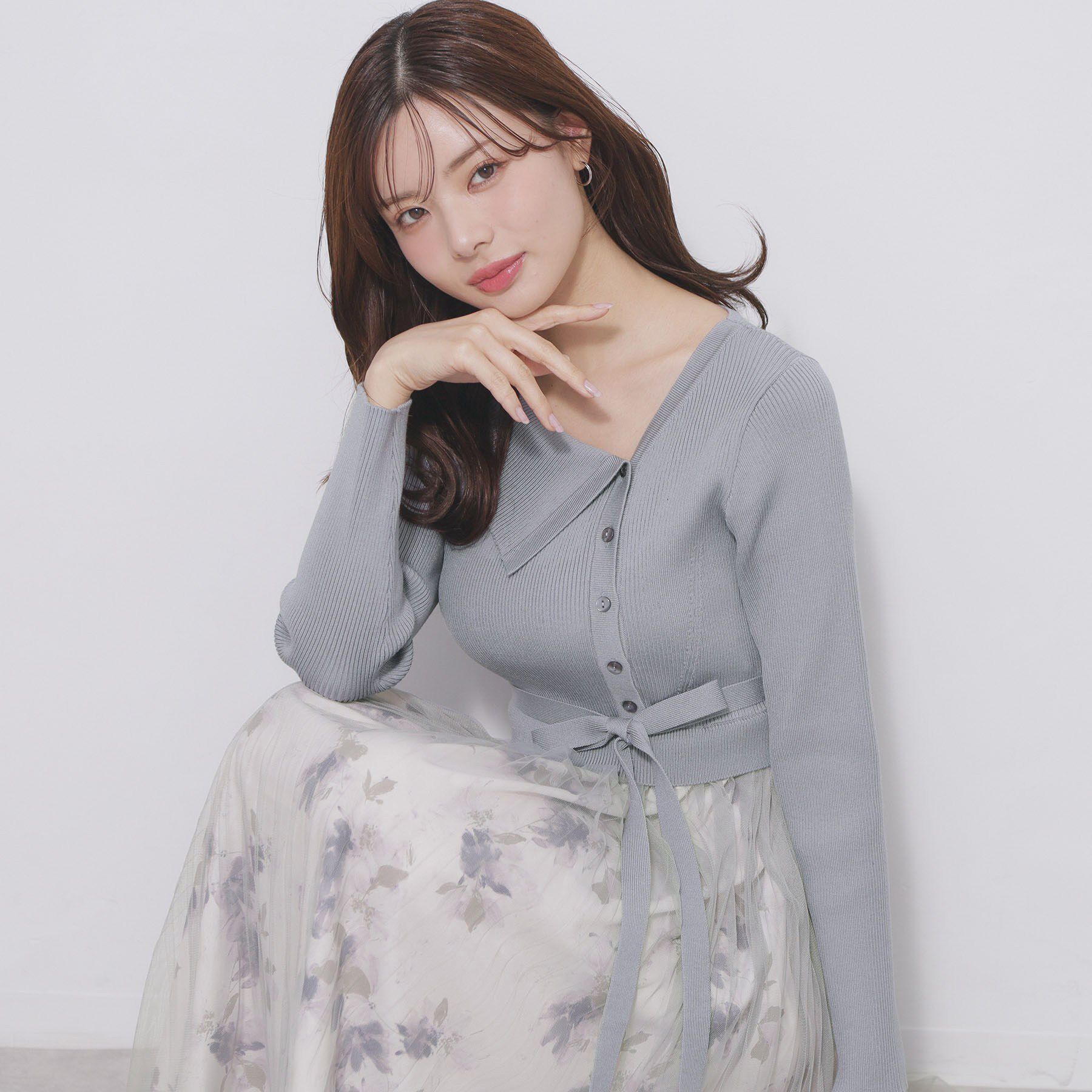 index「ドッキングニットワンピース【洗濯機OK/抗ピル】」|ワンピース|ブルー(591)