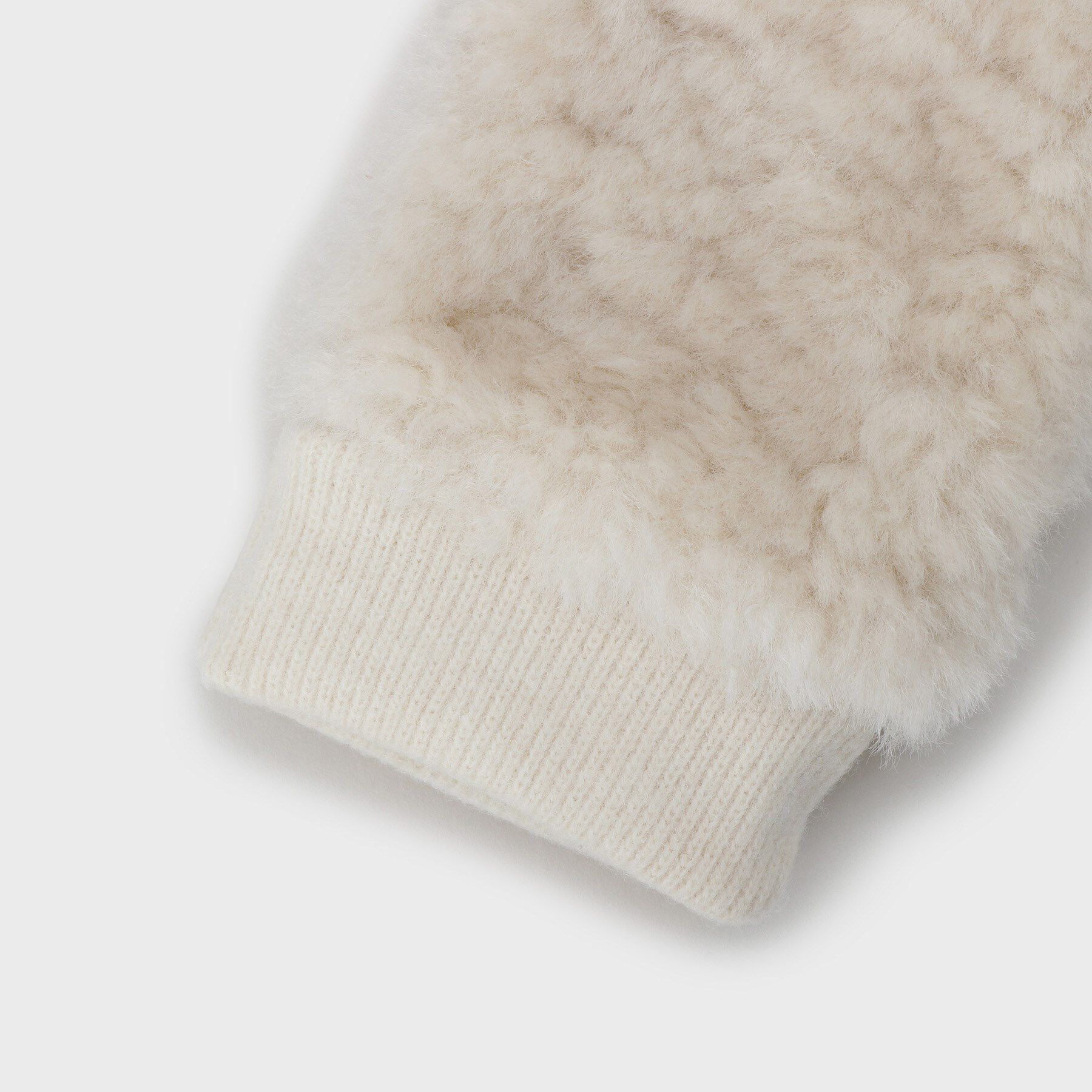 OPAQUE.CLIP「フェイクファーフィンガーレスグローブ」|手袋|