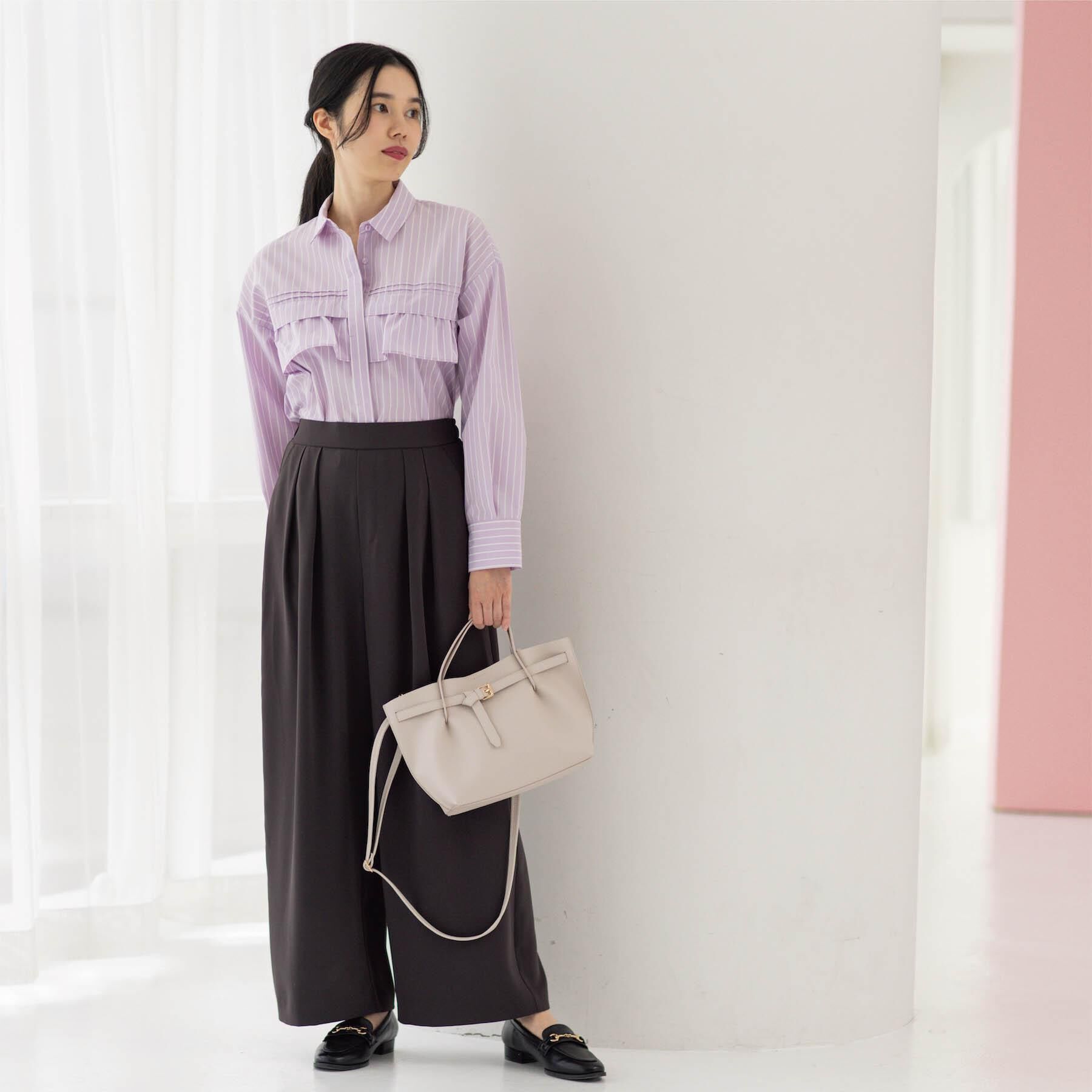 OPAQUE.CLIP「タックイージーワイドパンツ【洗濯機OK】」|その他|