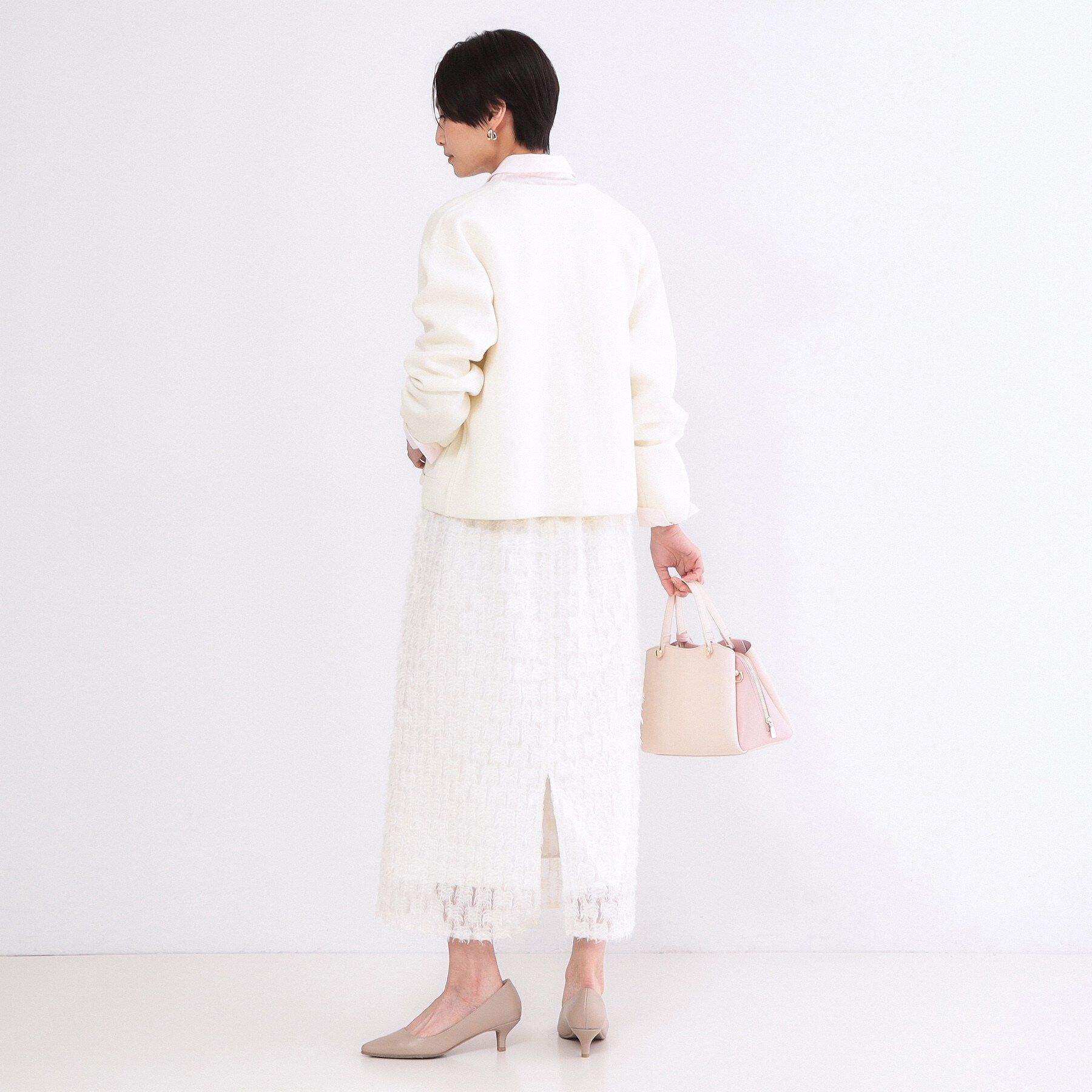 OPAQUE.CLIP「スナップボタンニットカーディガン【洗濯機OK】」|カーディガン|