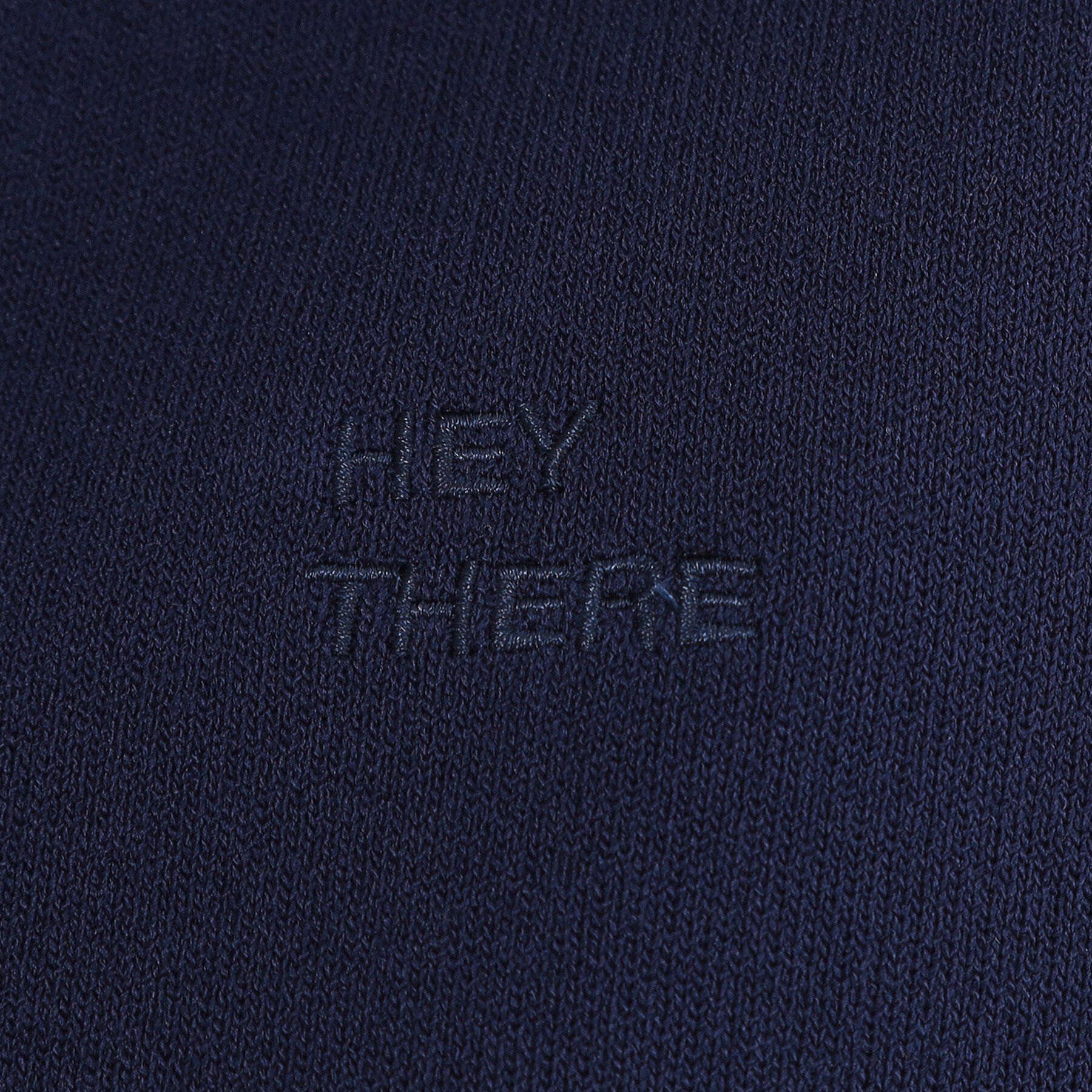 OPAQUE.CLIP「ハーフZIP刺繍ロゴニット【洗濯機OK】」|ニット・セーター|