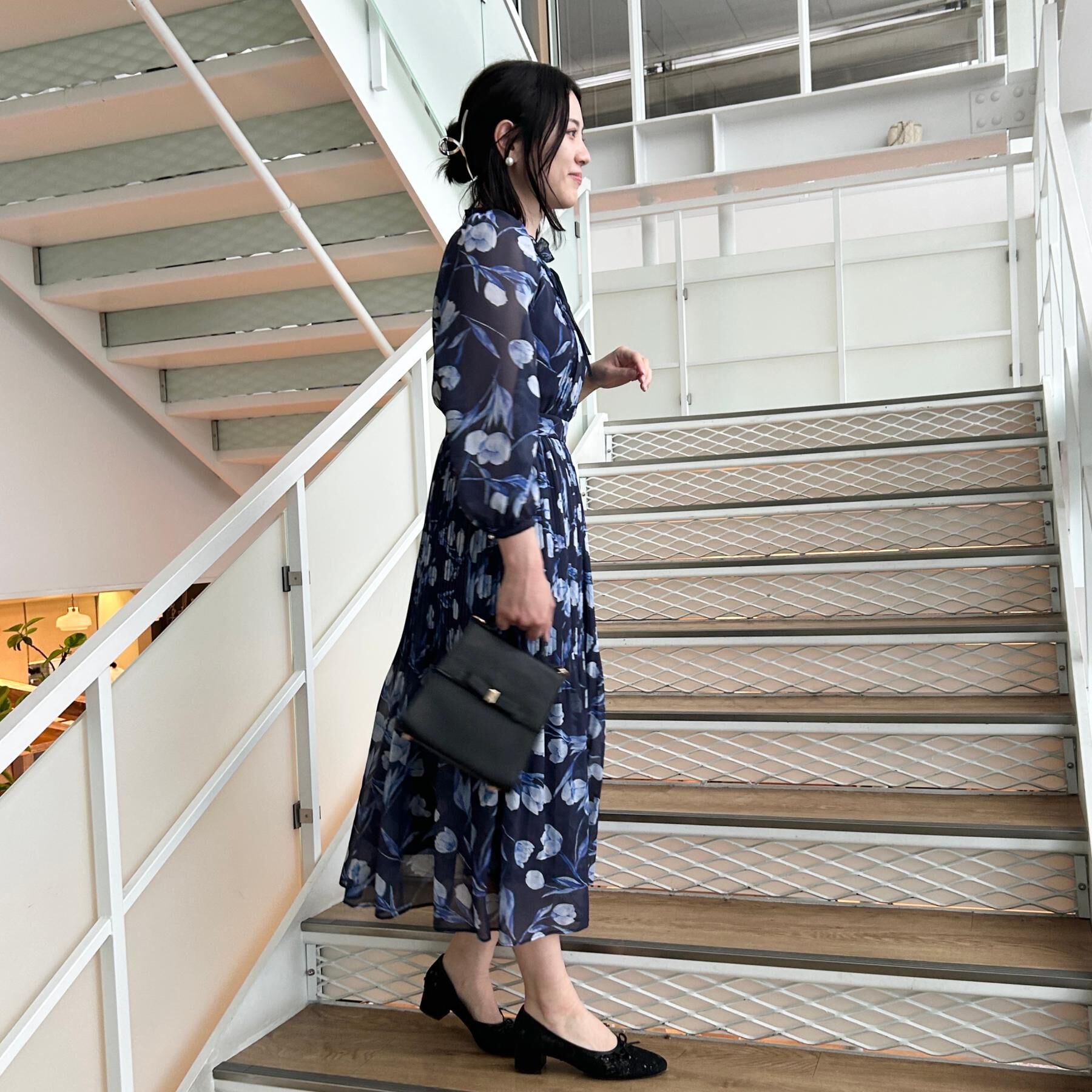 Couture broach「【洗える・着映え】チューリップ柄 ワンピース」|ワンピース|