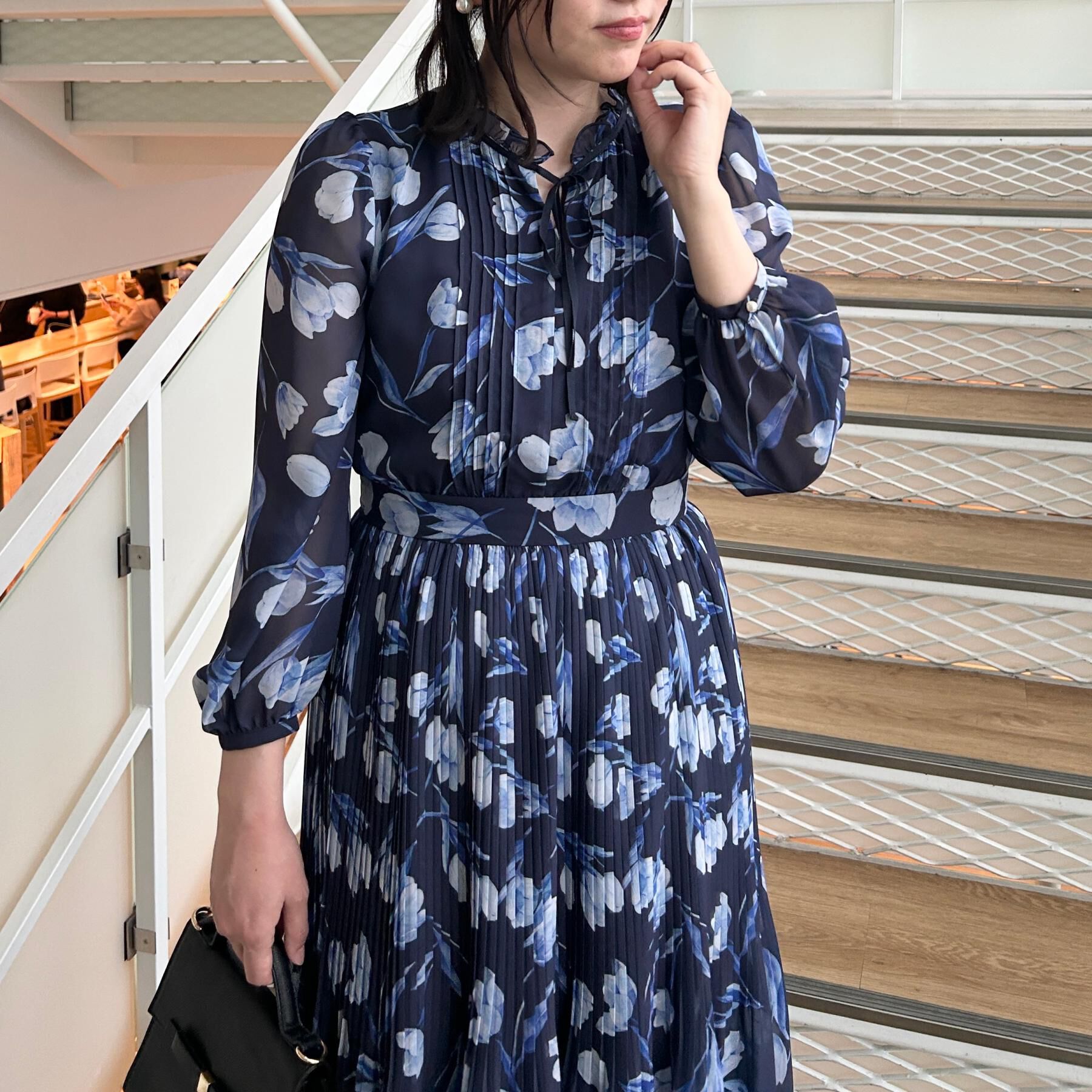 Couture broach「【洗える・着映え】チューリップ柄 ワンピース」|ワンピース|