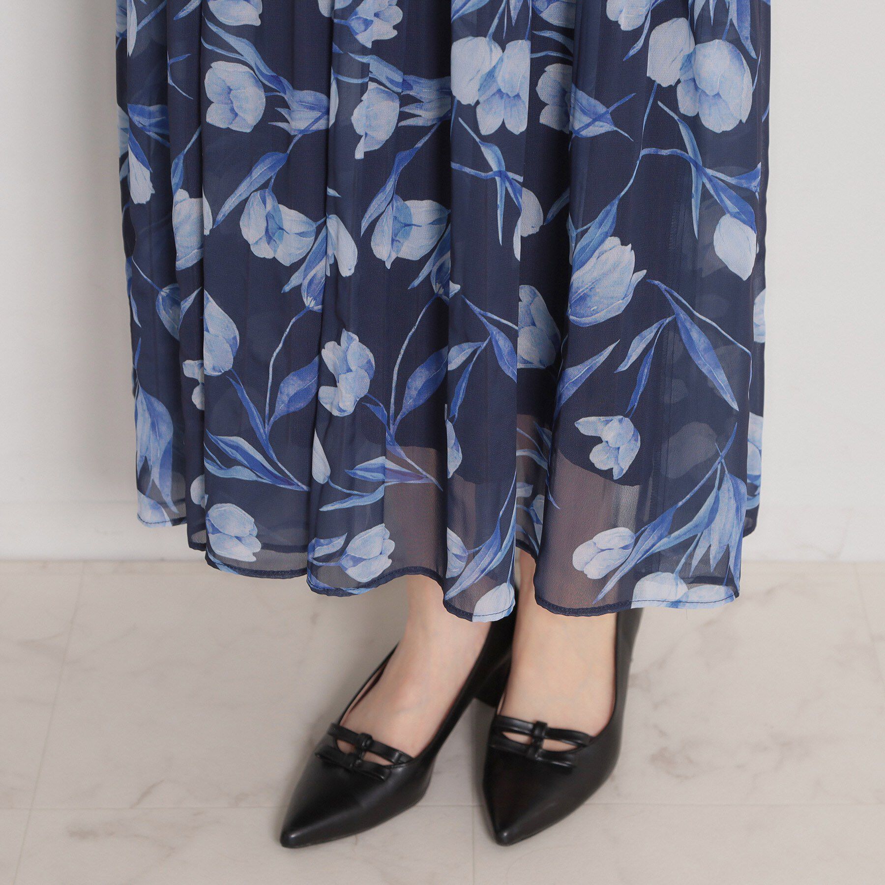 Couture broach「【洗える・着映え】チューリップ柄 ワンピース」|ワンピース|