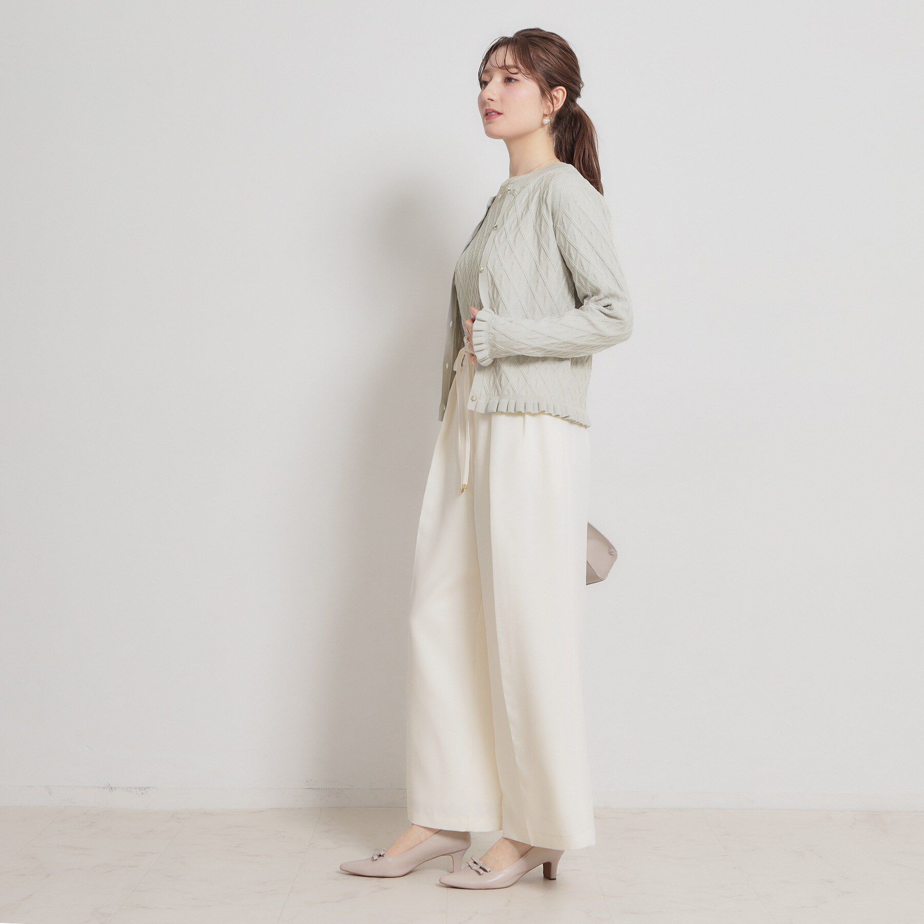 Couture broach「【アンサンブル可】ダイヤ柄カーディガン」|カーディガン|