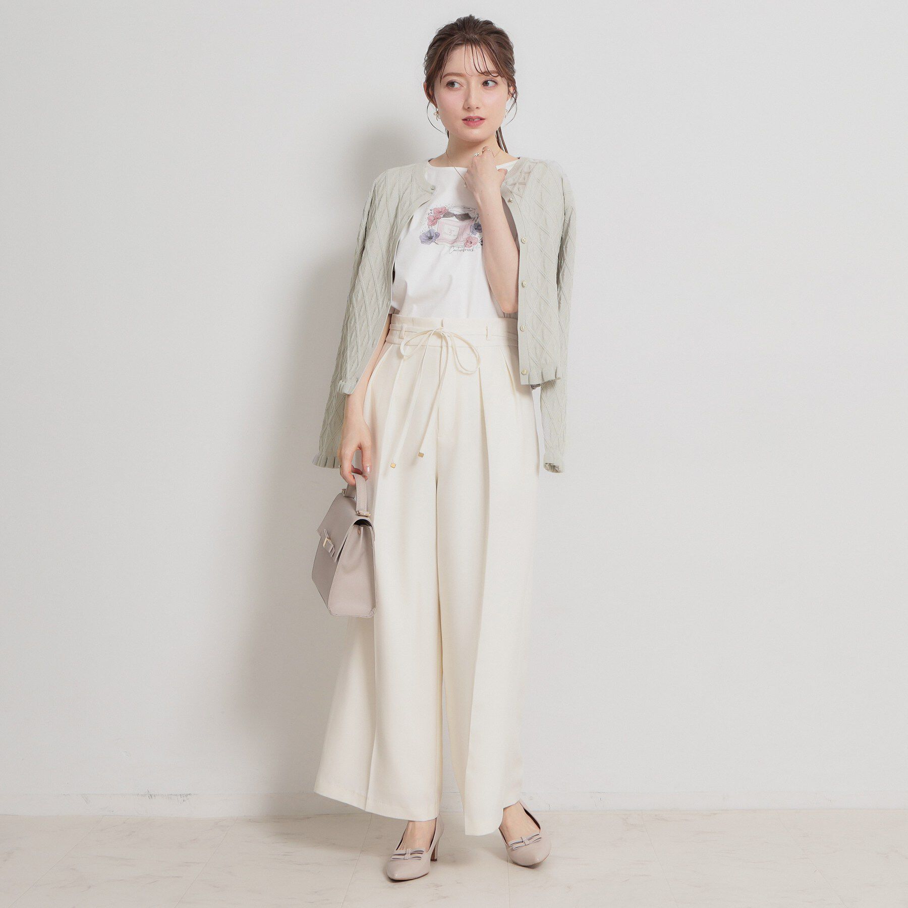 Couture broach「【アンサンブル可】ダイヤ柄カーディガン」|カーディガン|