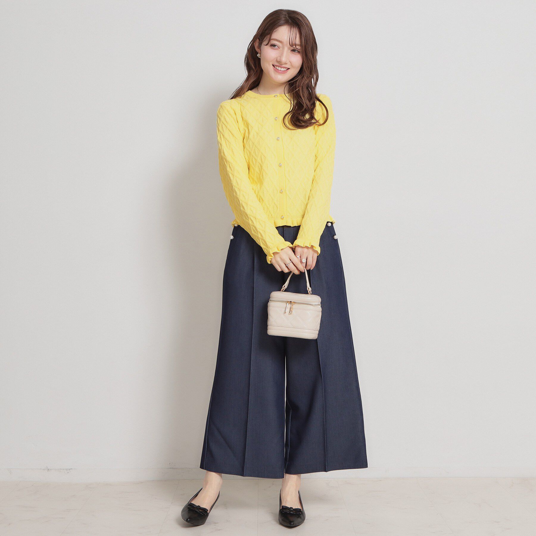 Couture broach「【アンサンブル可】ダイヤ柄カーディガン」|カーディガン|