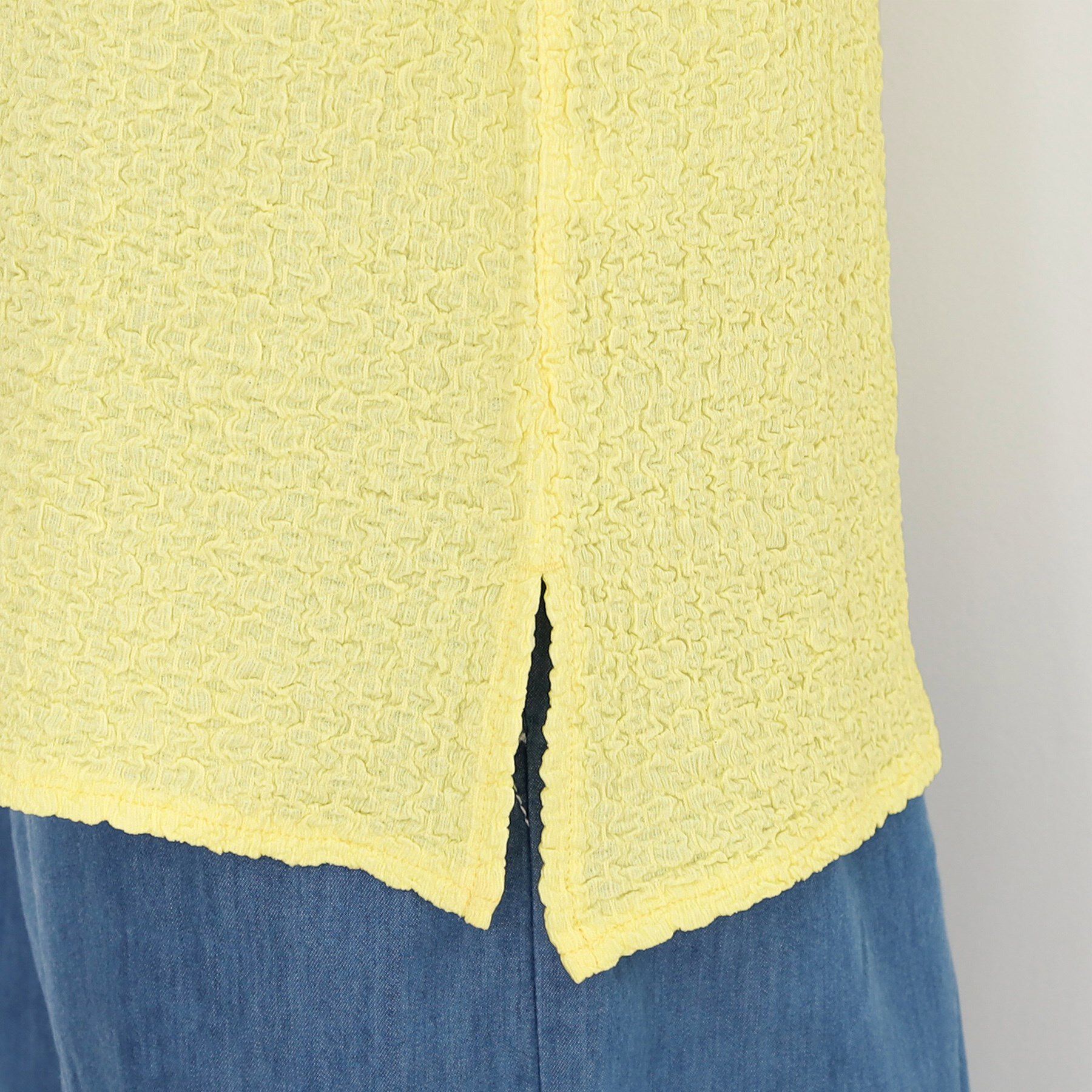 THE SHOP TK「【人気デザイン再入荷】ポコポコ袖タックプルオーバー/体型カバー/洗濯機OK」|Tシャツ・カットソー|