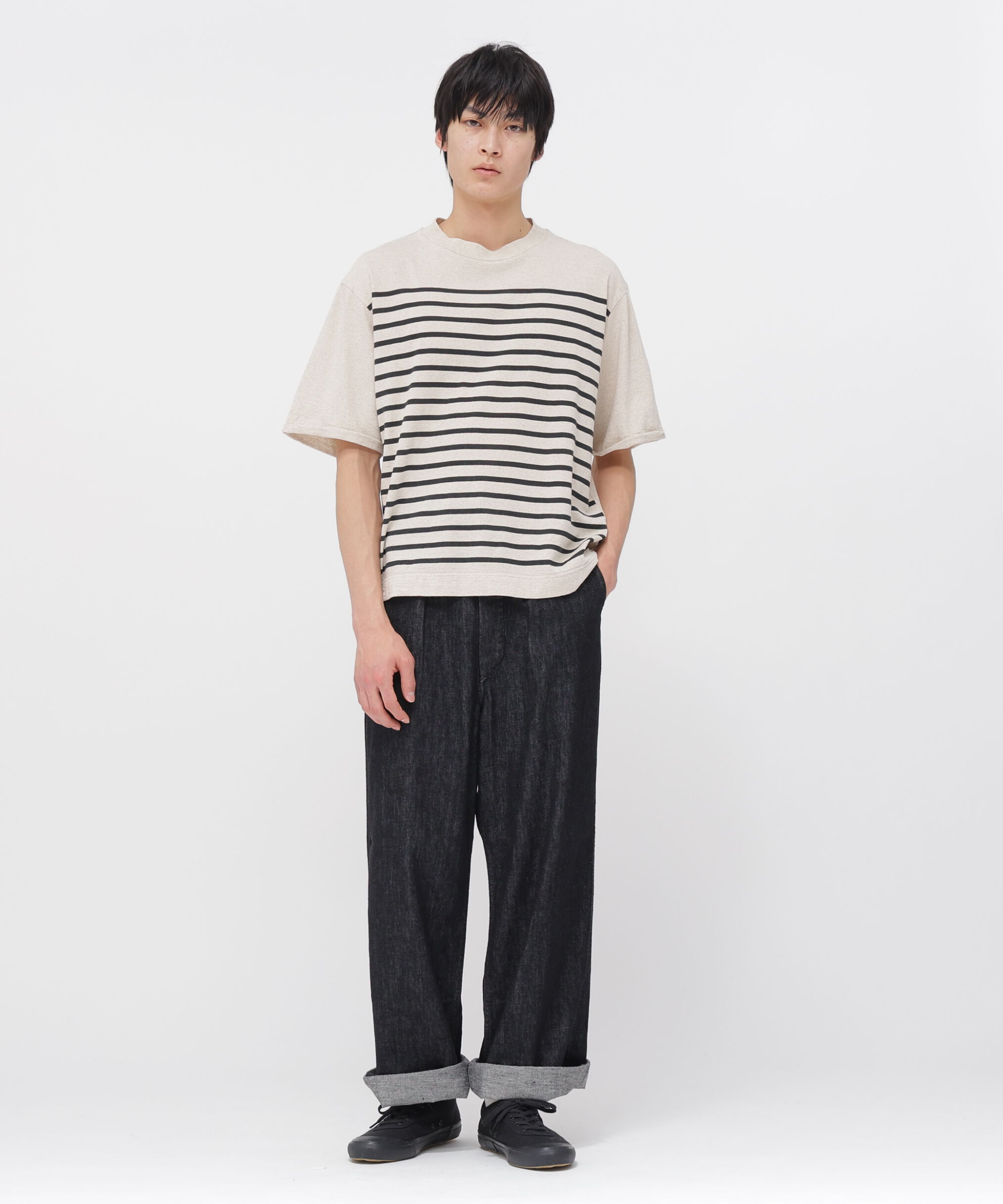 MHL.「BELGIAN LINEN COTTON JERSEY TOP」|Tシャツ・カットソー|