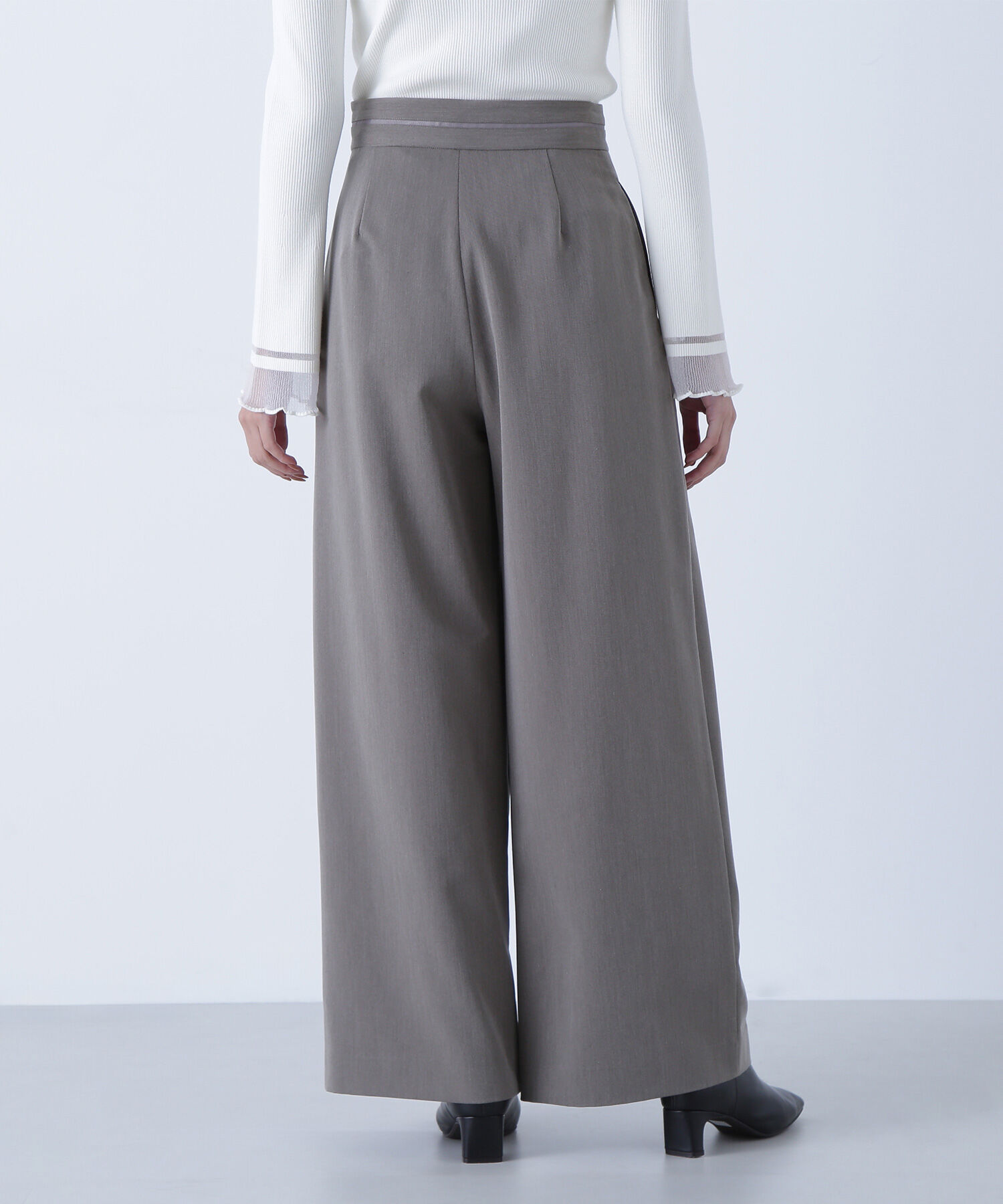 「ウエストラインタックワイドパンツ」|その他|