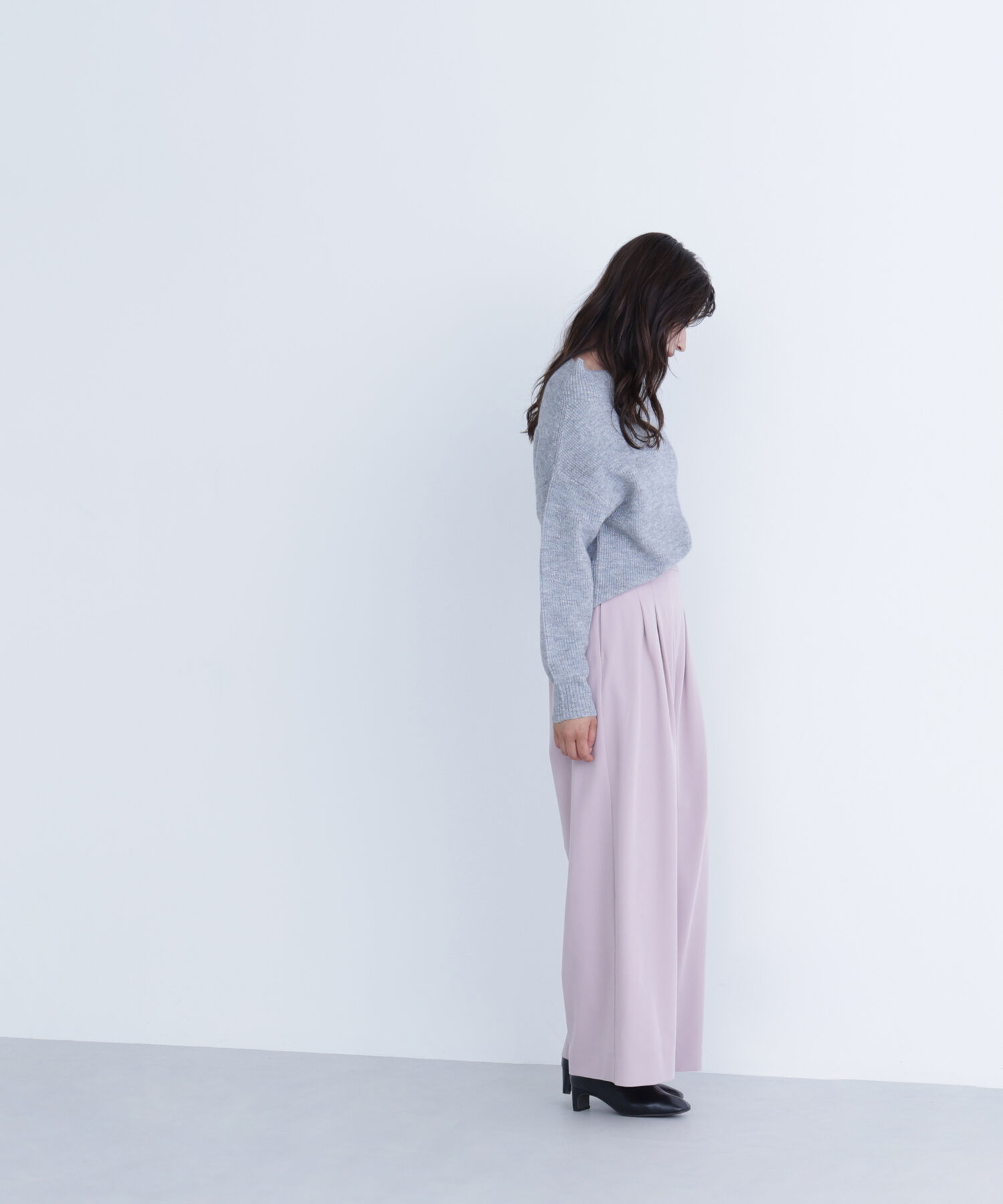  「ウエストラインタックワイドパンツ」|その他|