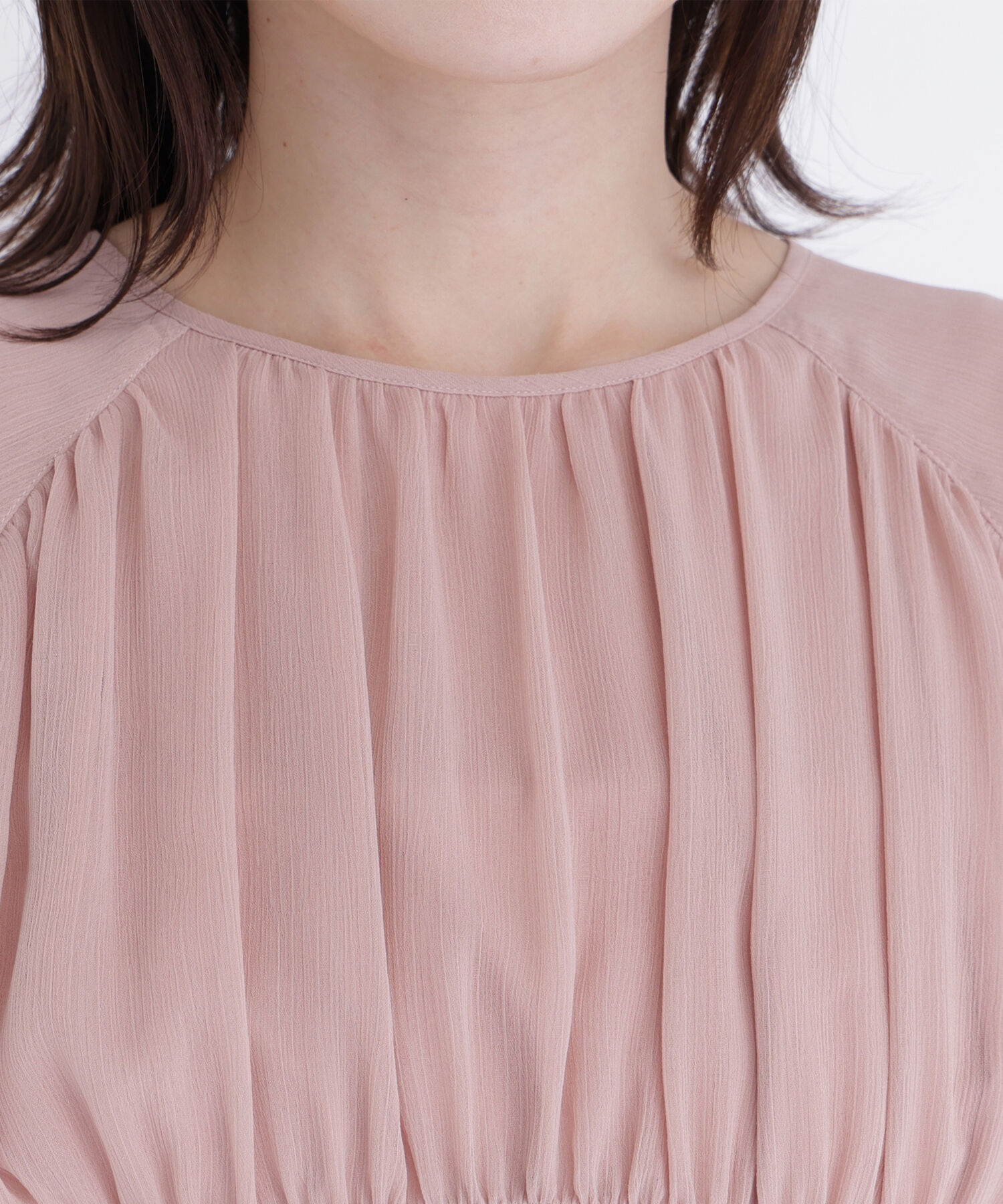  「楊柳シャーリングワンピース」|ワンピース|