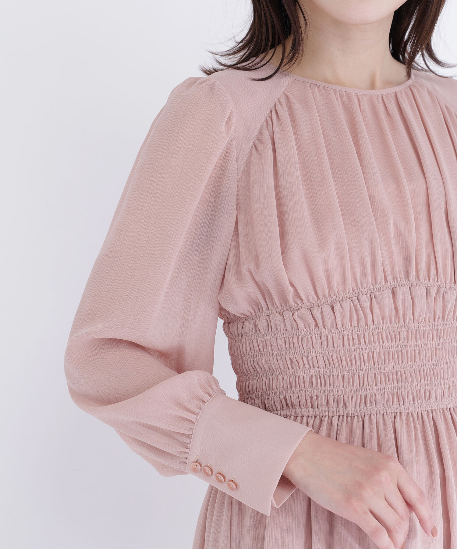  「楊柳シャーリングワンピース」|ワンピース|