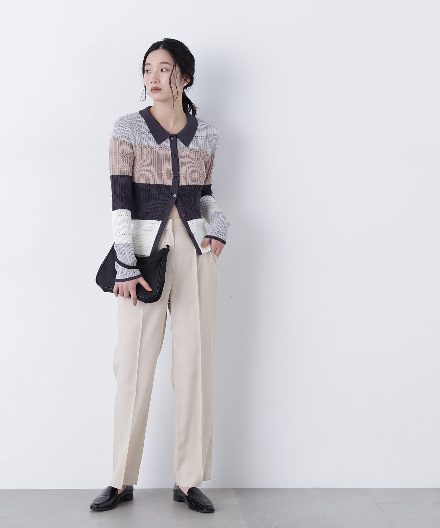  「〈N.〉ストレッチタックパンツ」|その他|