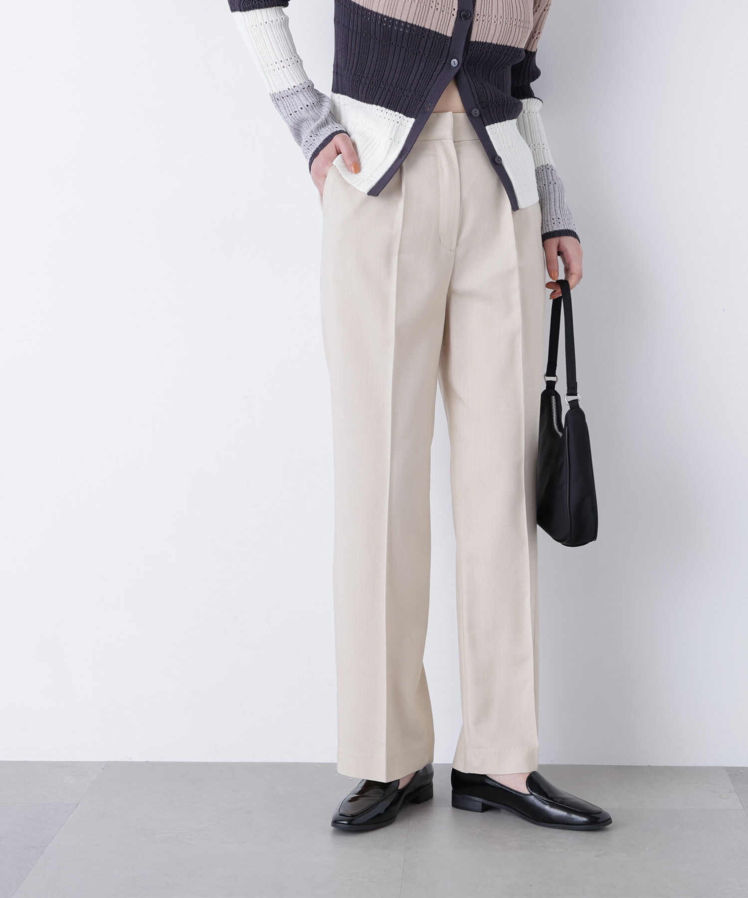  「〈N.〉ストレッチタックパンツ」|その他|