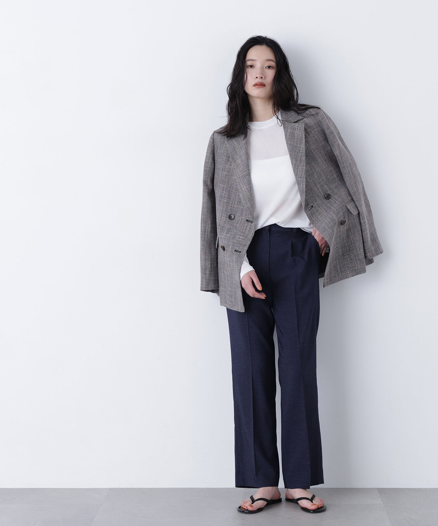  「〈N.〉ストレッチタックパンツ」|その他|