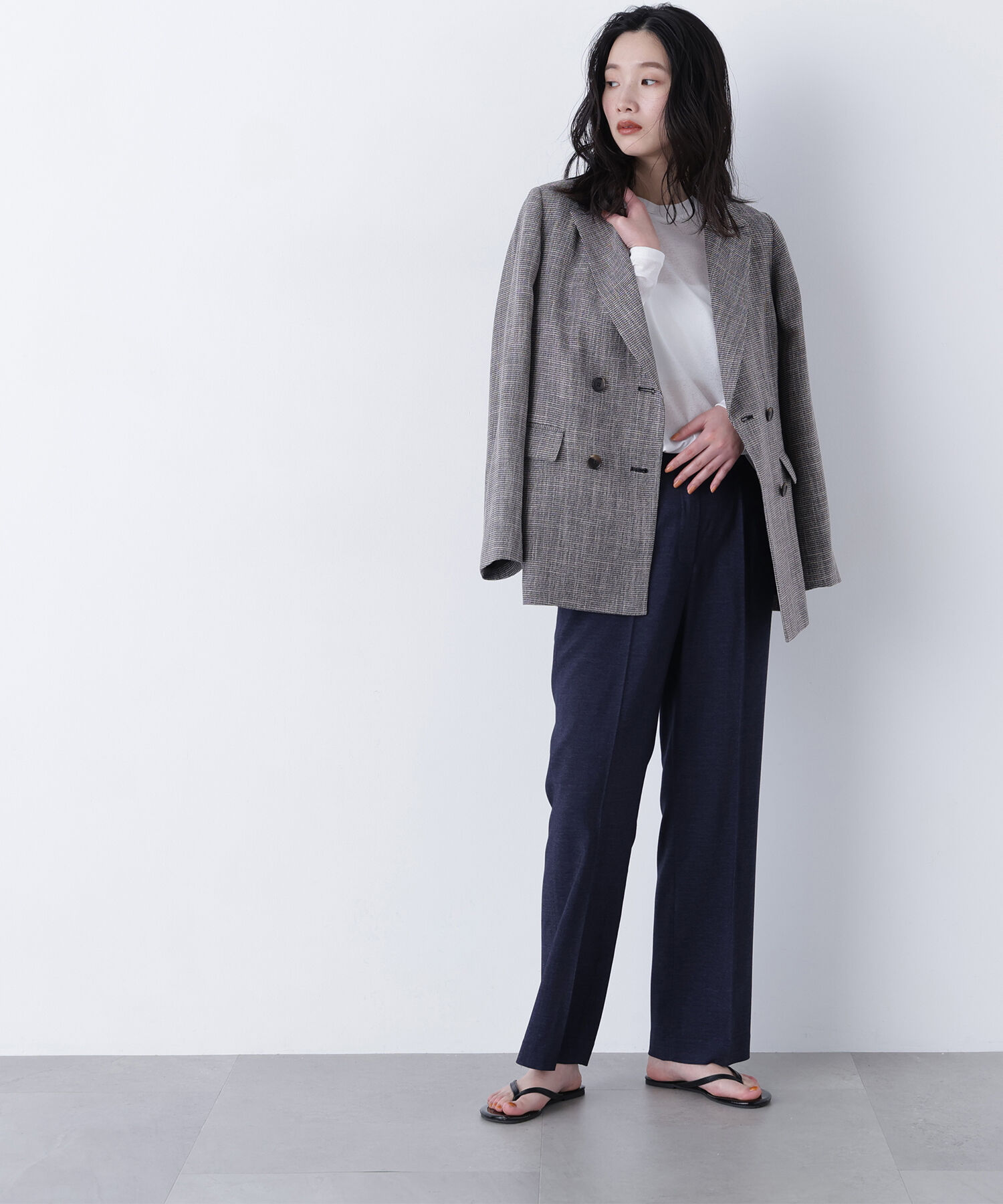  「〈N.〉ストレッチタックパンツ」|その他|