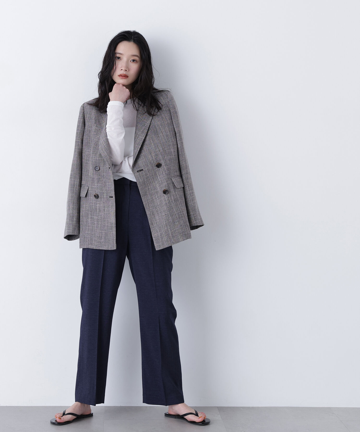  「〈N.〉ストレッチタックパンツ」|その他|