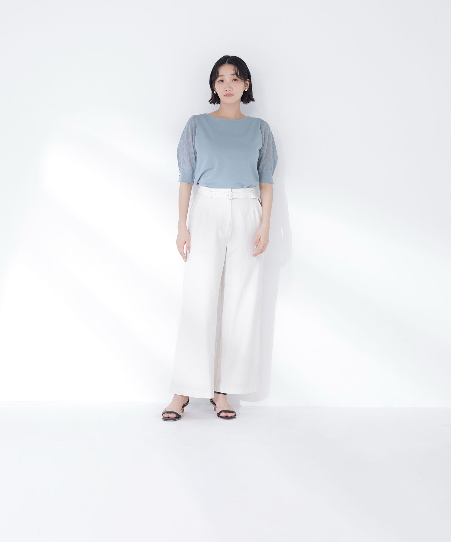  「＜骨格ナチュラル＞リネンブレンドパンツ」|その他|