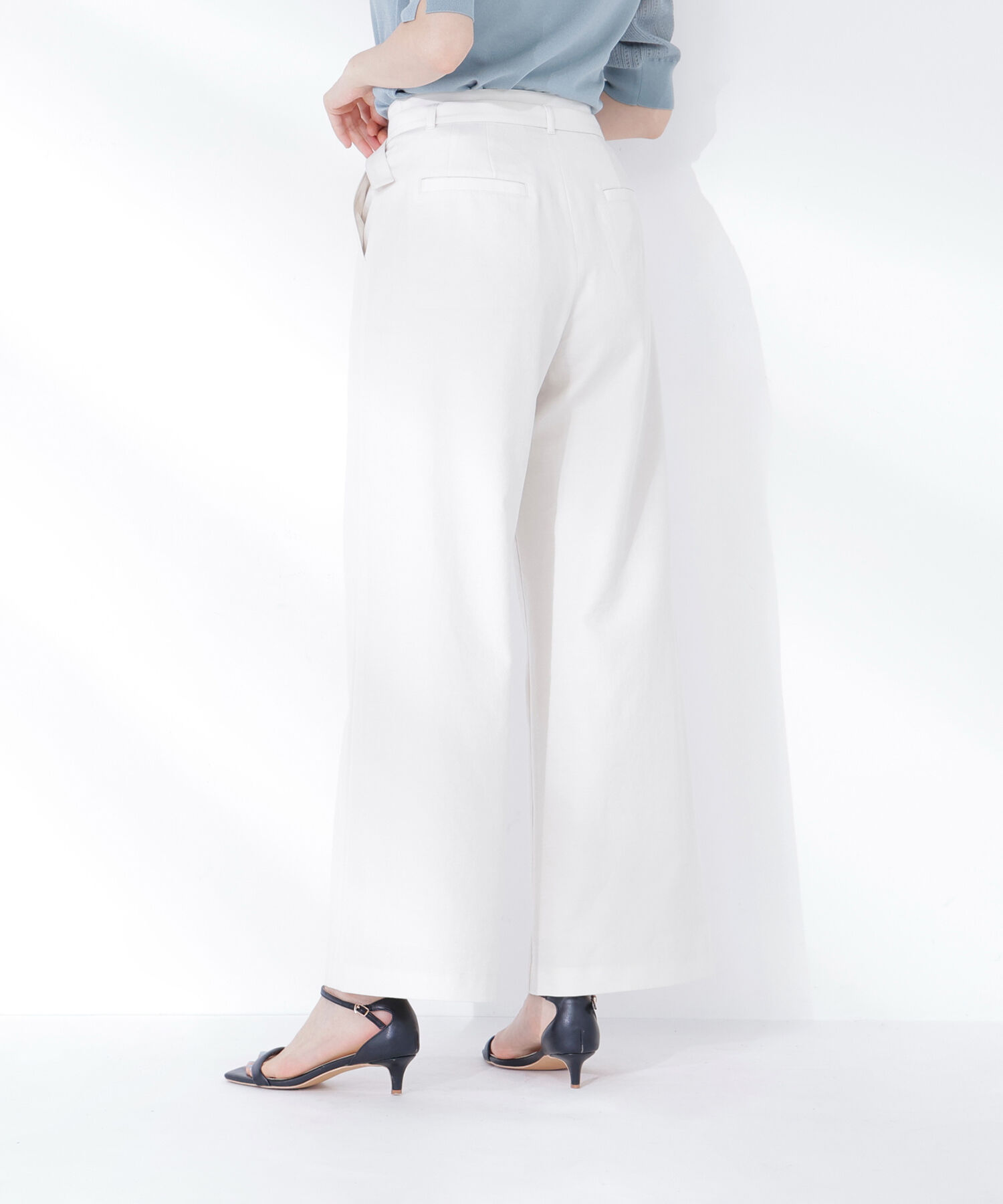  「＜骨格ナチュラル＞リネンブレンドパンツ」|その他|